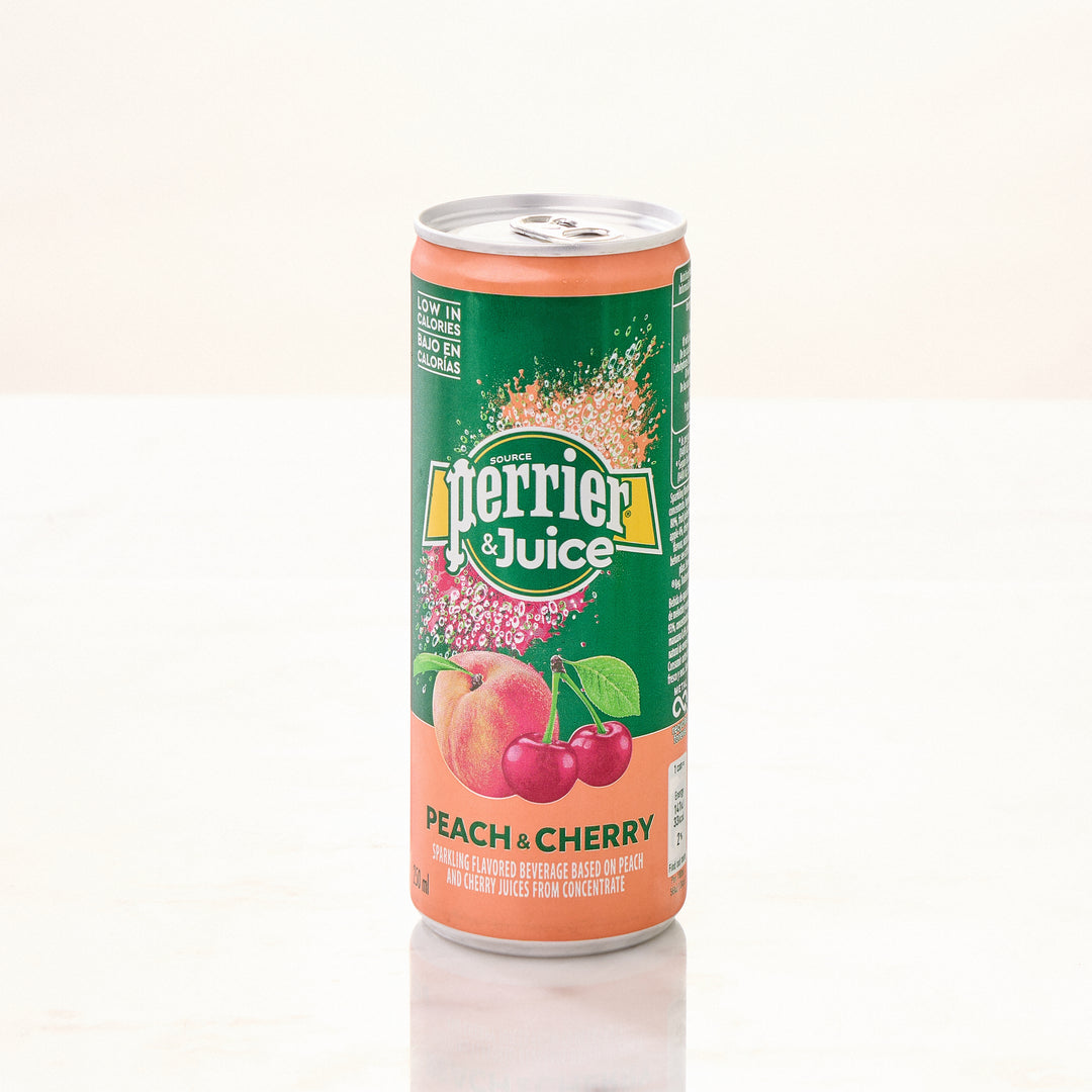 Flavoured Sparkling Water: Peach & Cherry (Pack of 6)