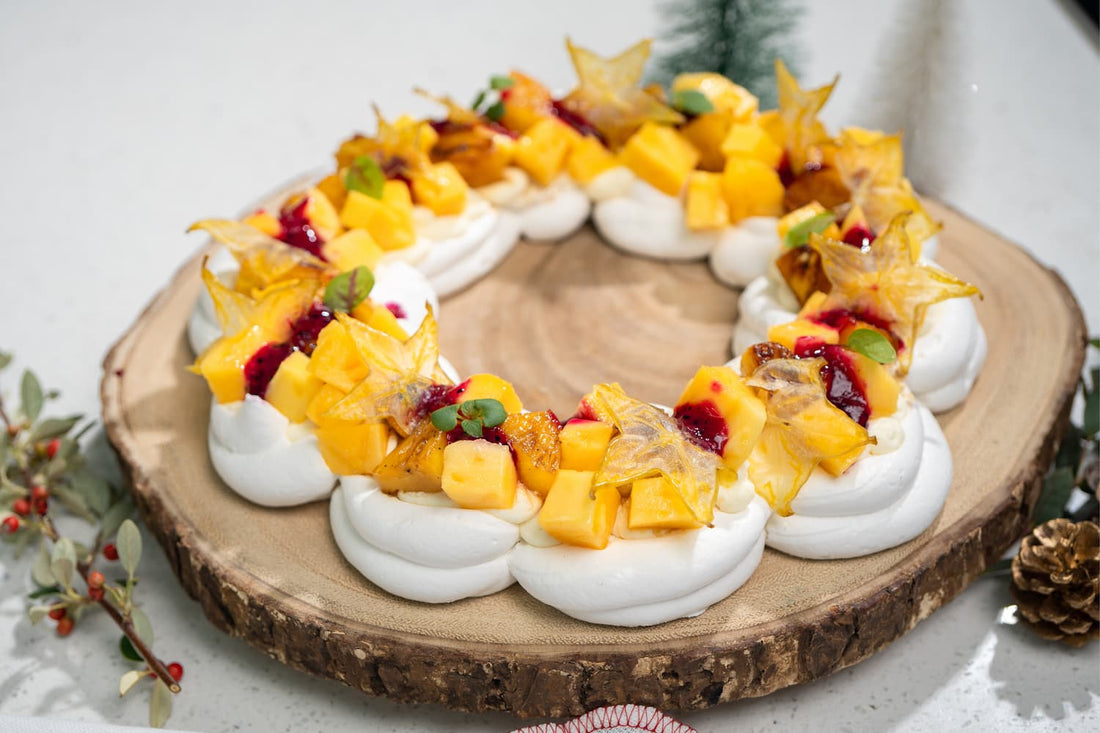 Christmas Recipe: Tropical Pavlova Wreath