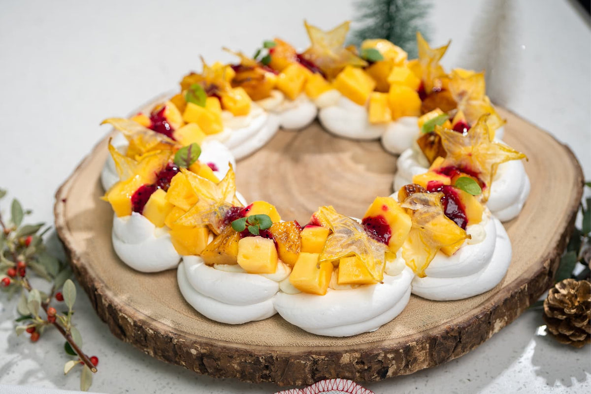 Christmas Recipe: Tropical Pavlova Wreath