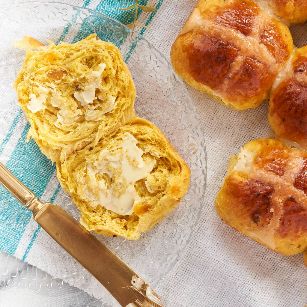 Saffron Cardamon Hot Cross Buns
