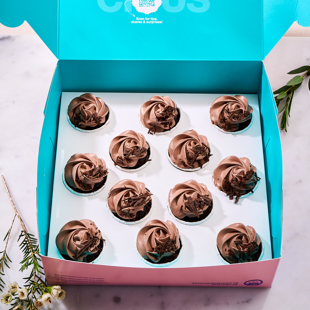 Vegan Mini Cupcakes (Box of 12)