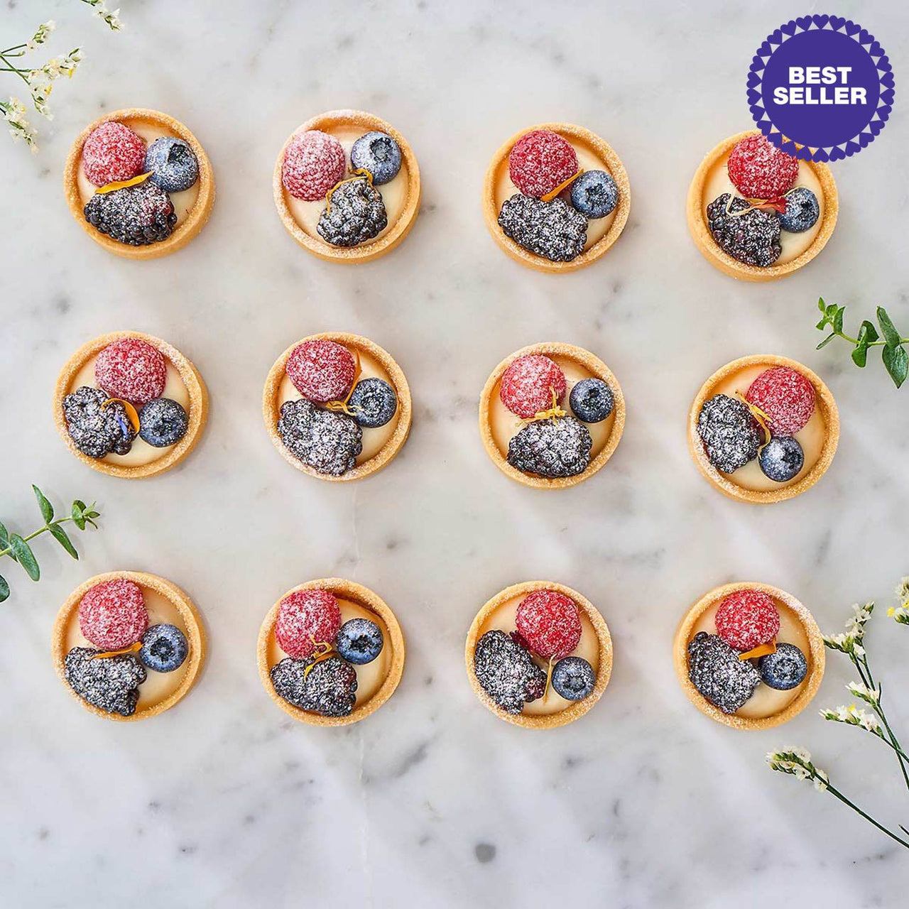 Mini Fruit Tarts (Box of 36)