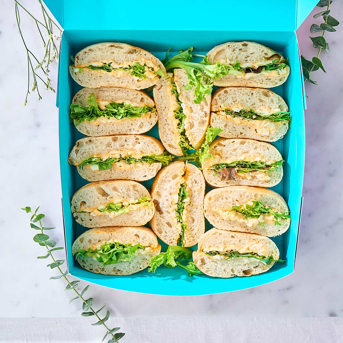 Assorted Vegetarian Finger Sandwiches - Light (For 8-10 Persons)