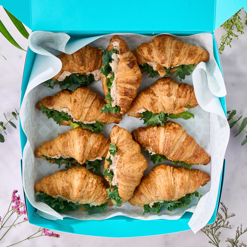 Box with 10 Petite Croissant Sandwixches