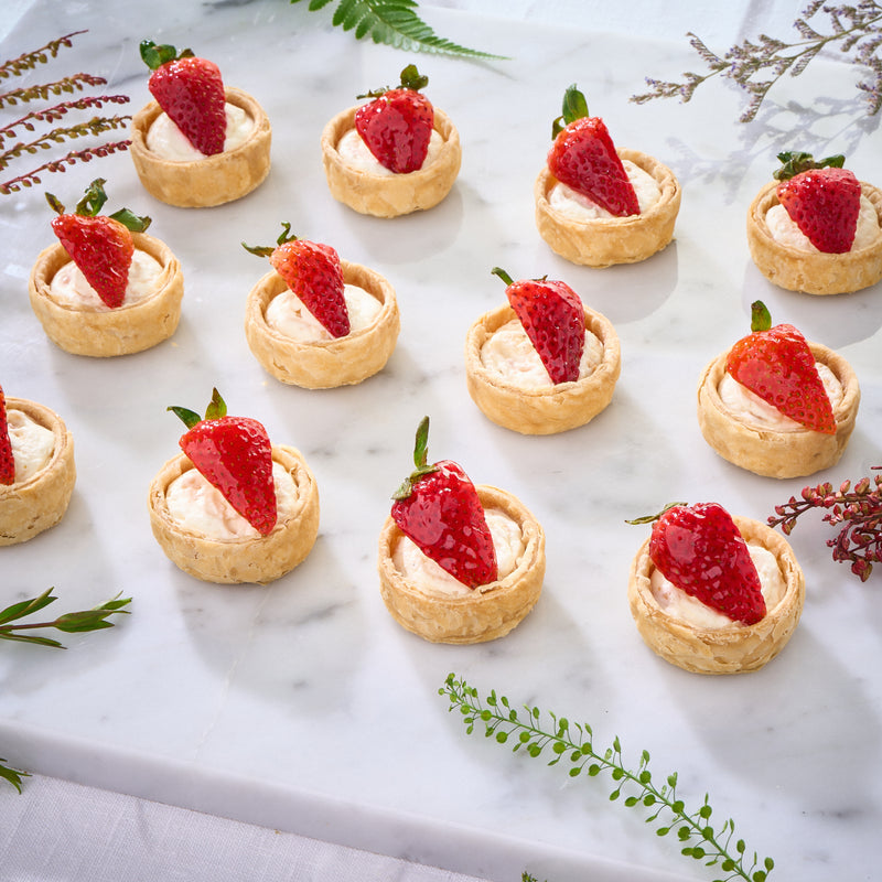 Lychee Strawberry Mini Fruit Tart (Box of 12)