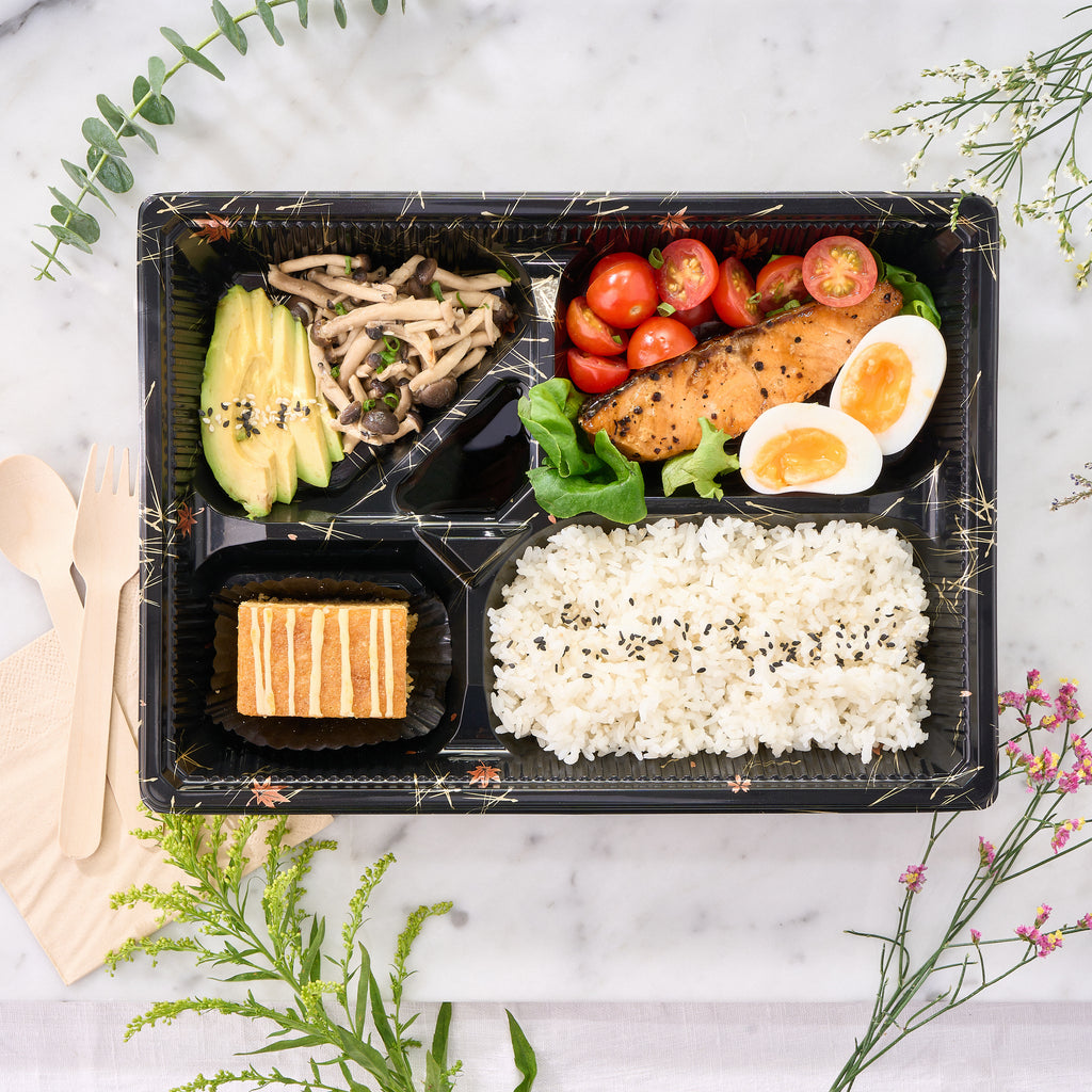 Rice Bento - Soy-Glazed Salmon