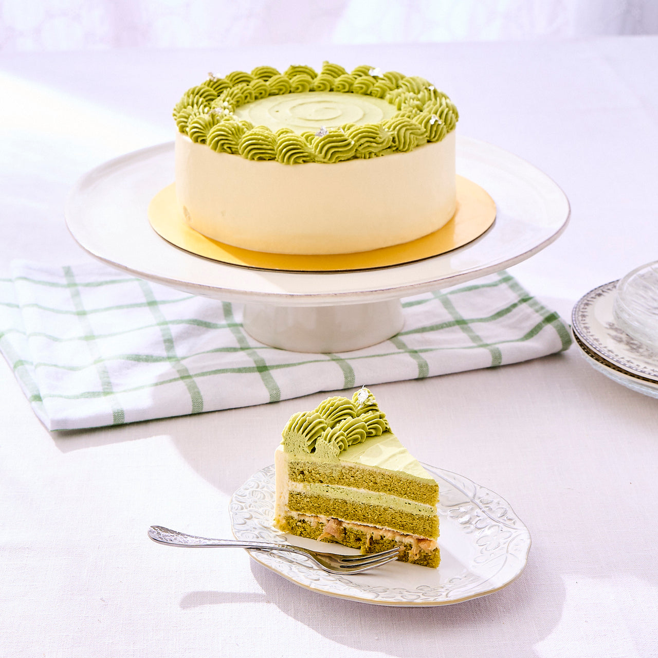 Matcha Lychee Sponge