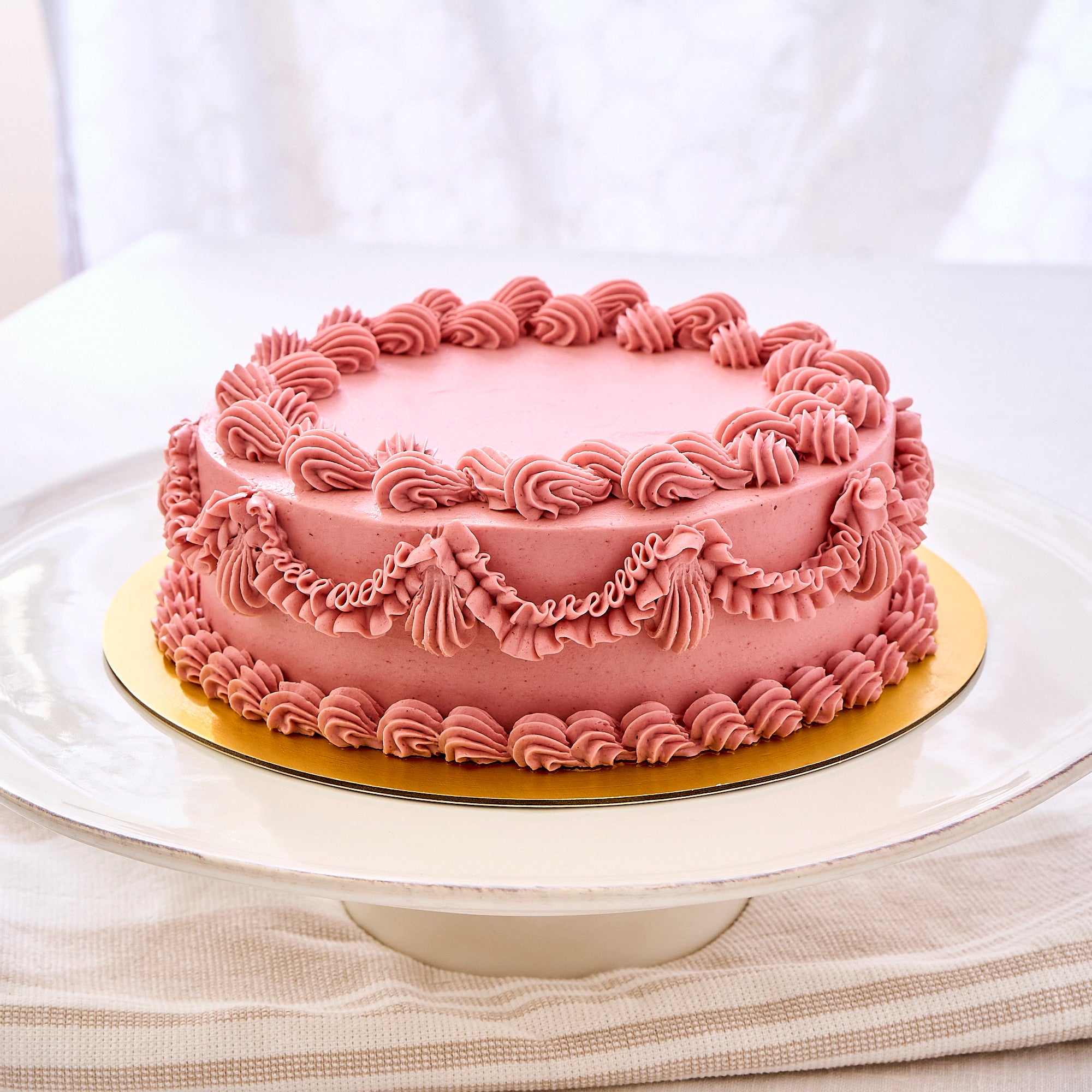 Raspberry Pistachio Cake