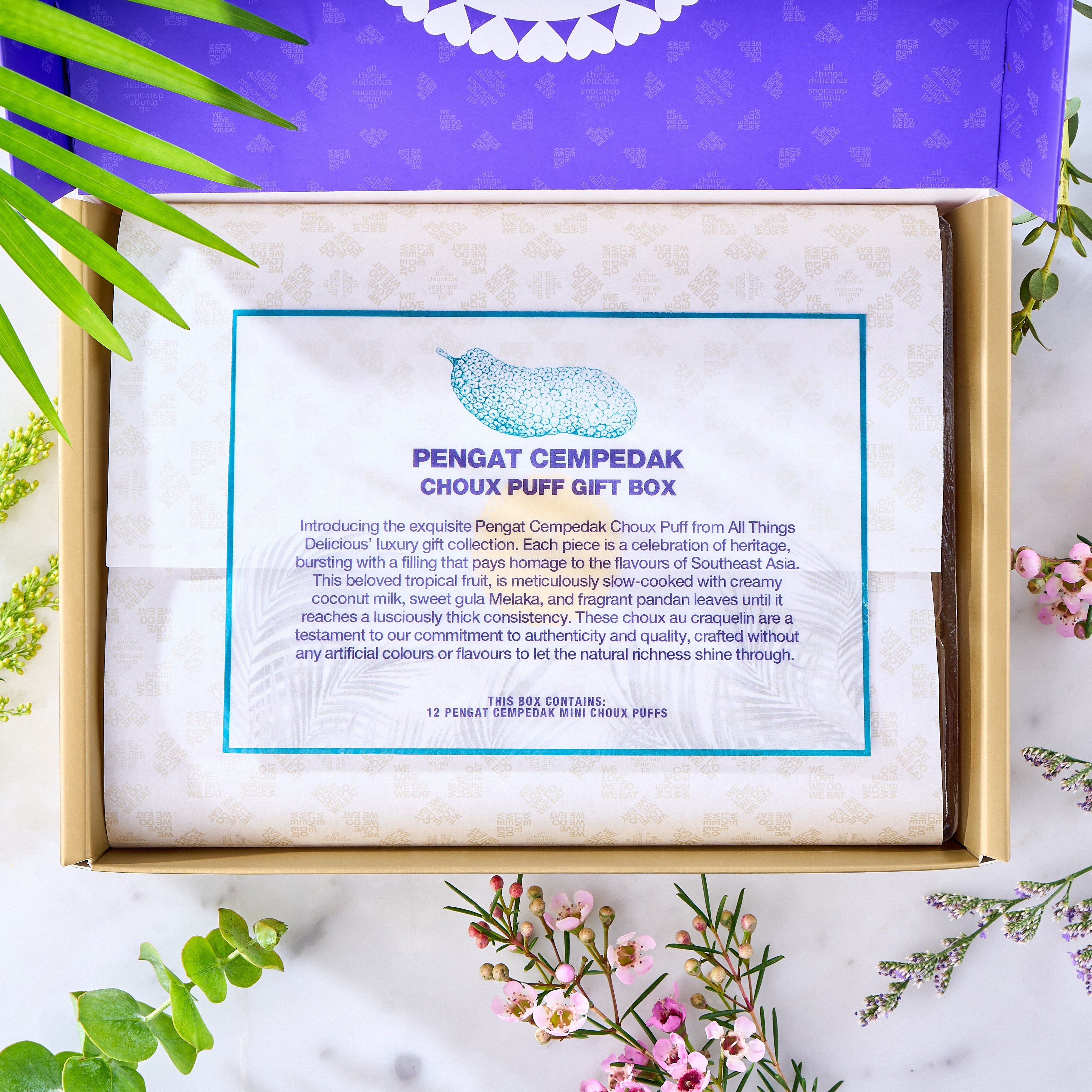 Choux Puff Gift Box - Pengat Cempedak