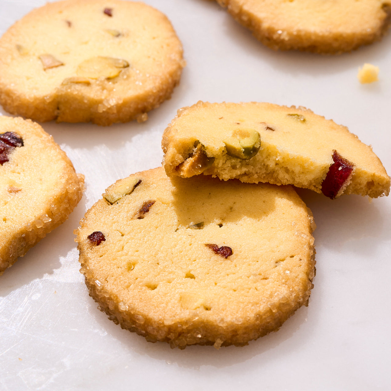 Pistachio Cranberry Shortbread