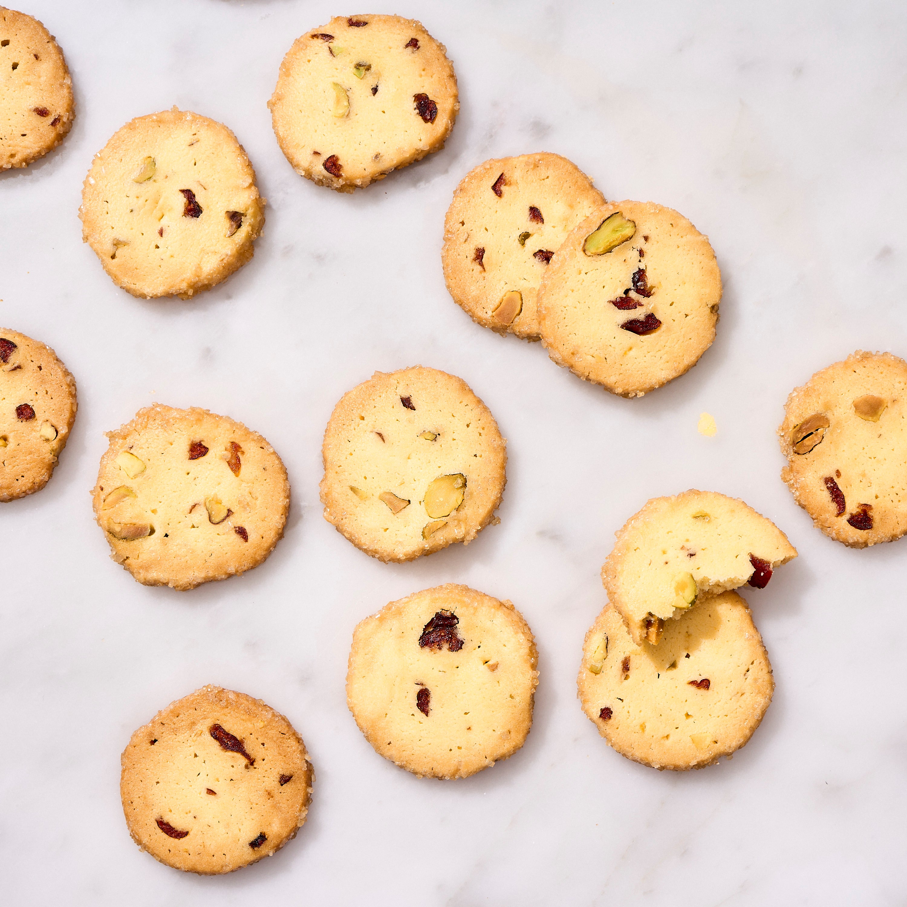 Pistachio Cranberry Shortbread