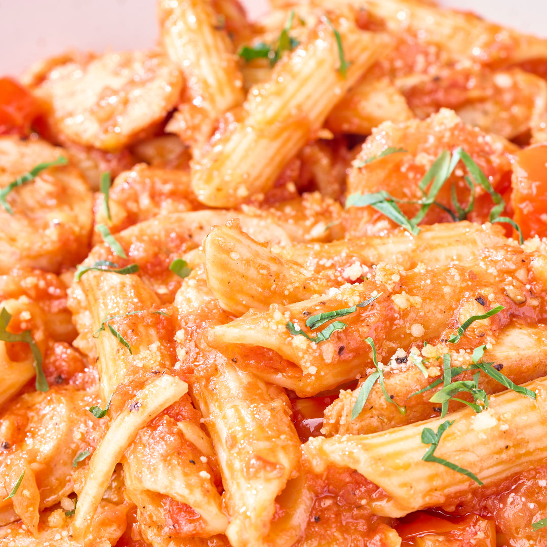 Fennel Sausage & Cherry Tomatoes Pasta Tray