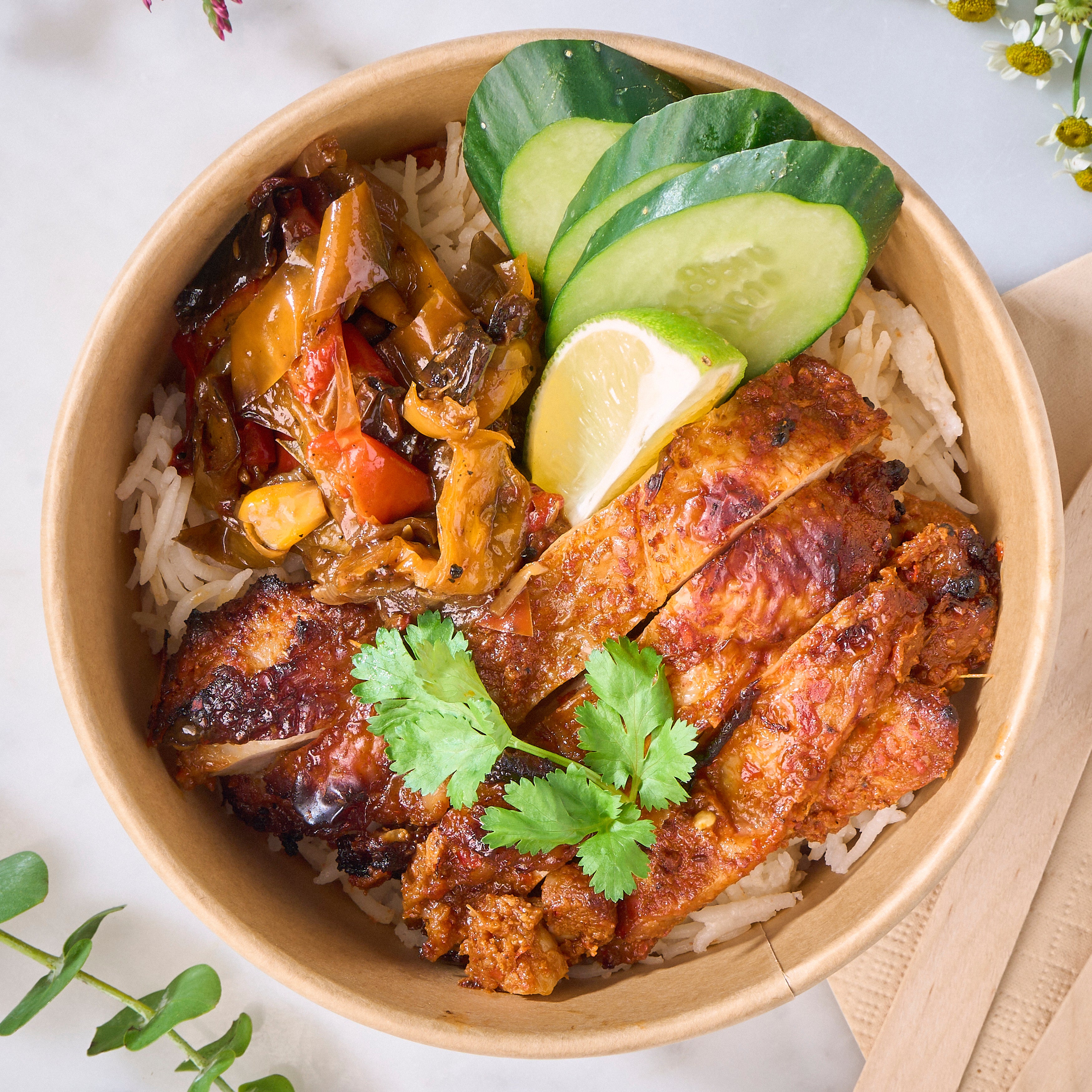 Harissa Chicken Rice Bowl
