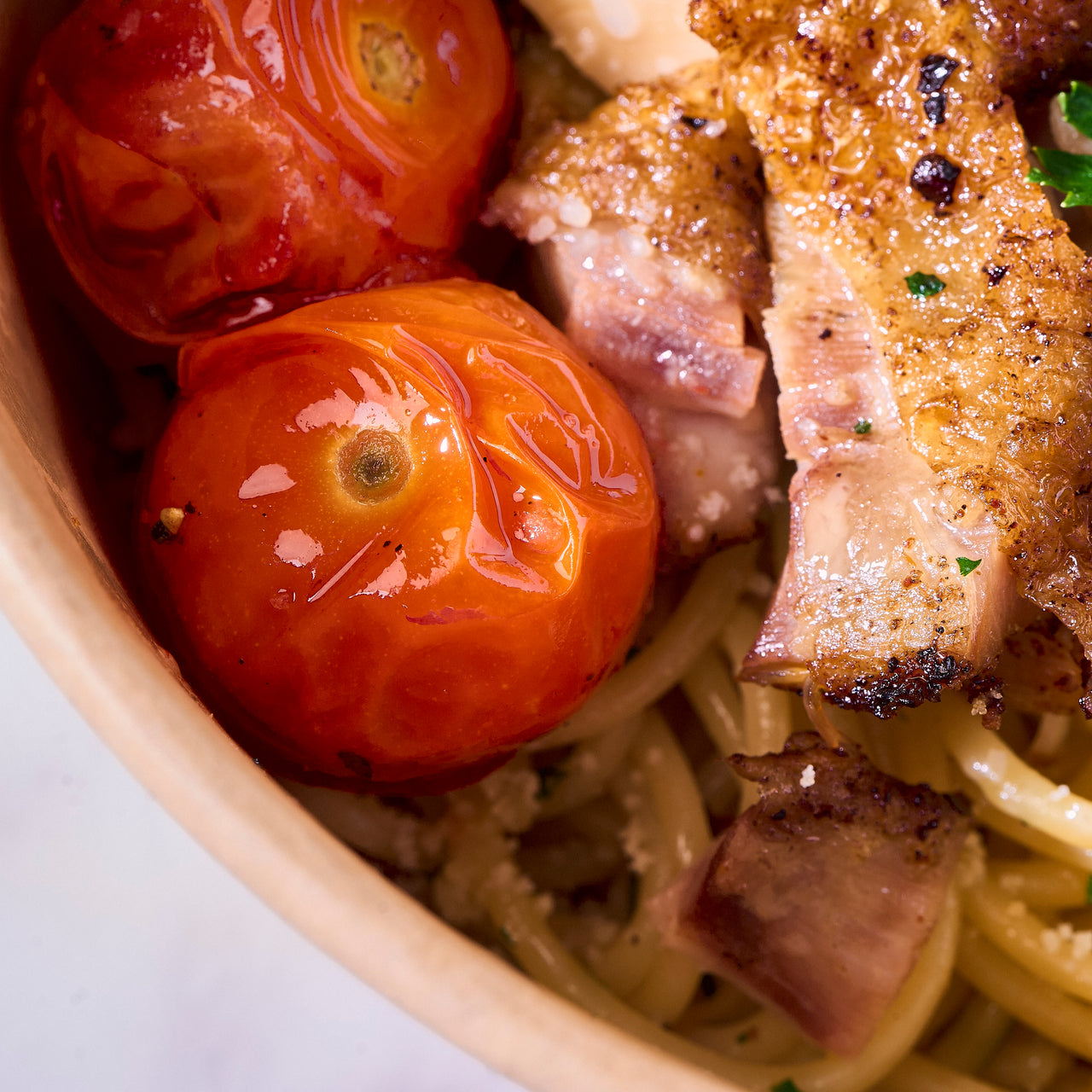 Honey Mustard Chicken Aglio Olio Bowl