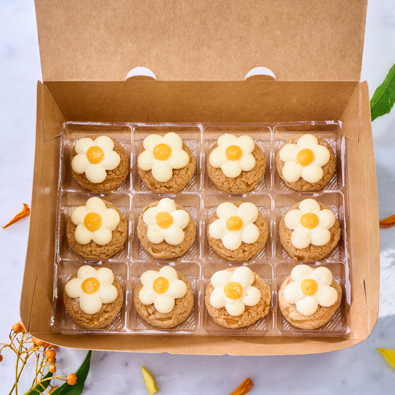 Mango Passion Mini Choux Puff (Box of 12)