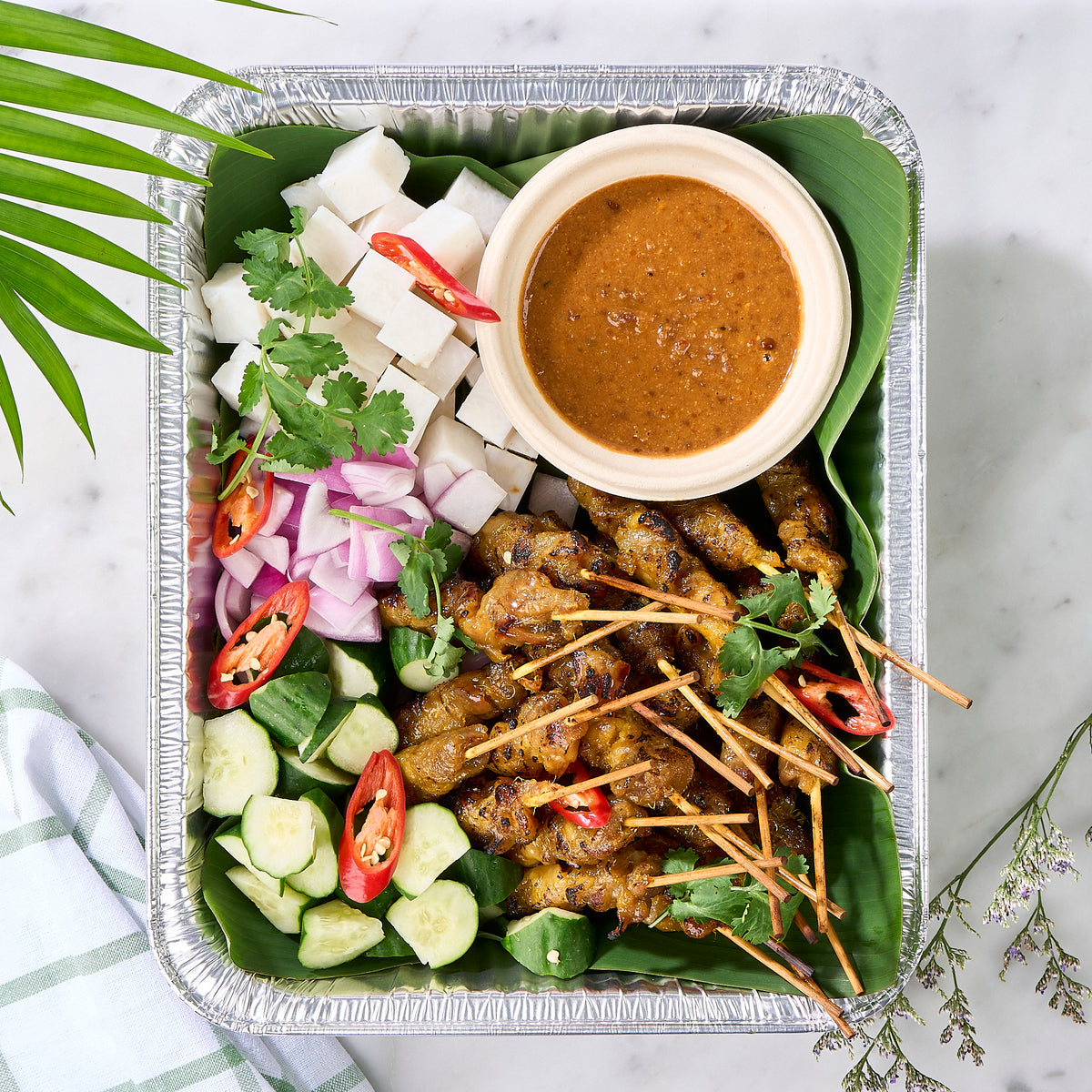 Chicken Satay Platter (For 10-12 Persons)