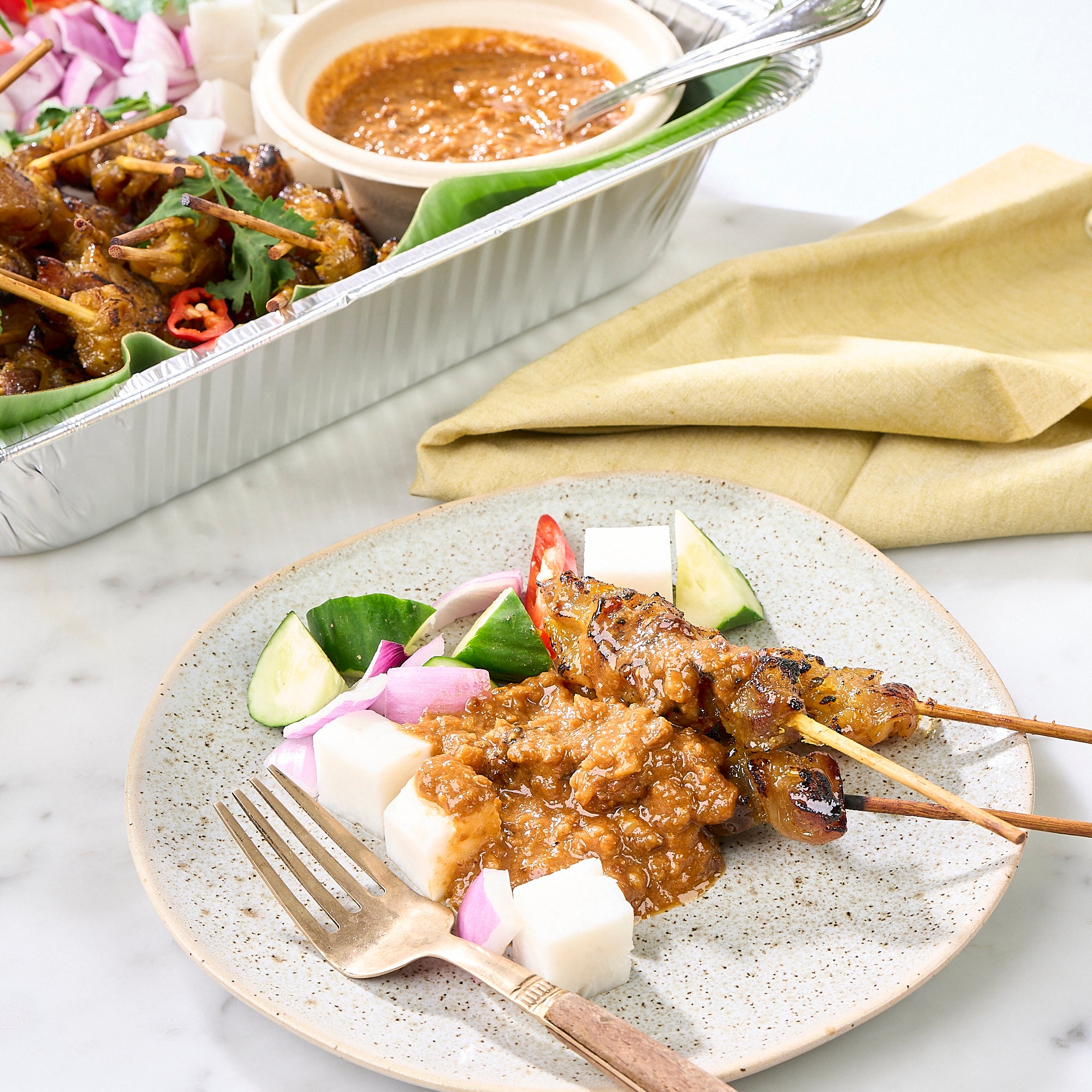 Chicken Satay Platter (For 10-12 Persons)