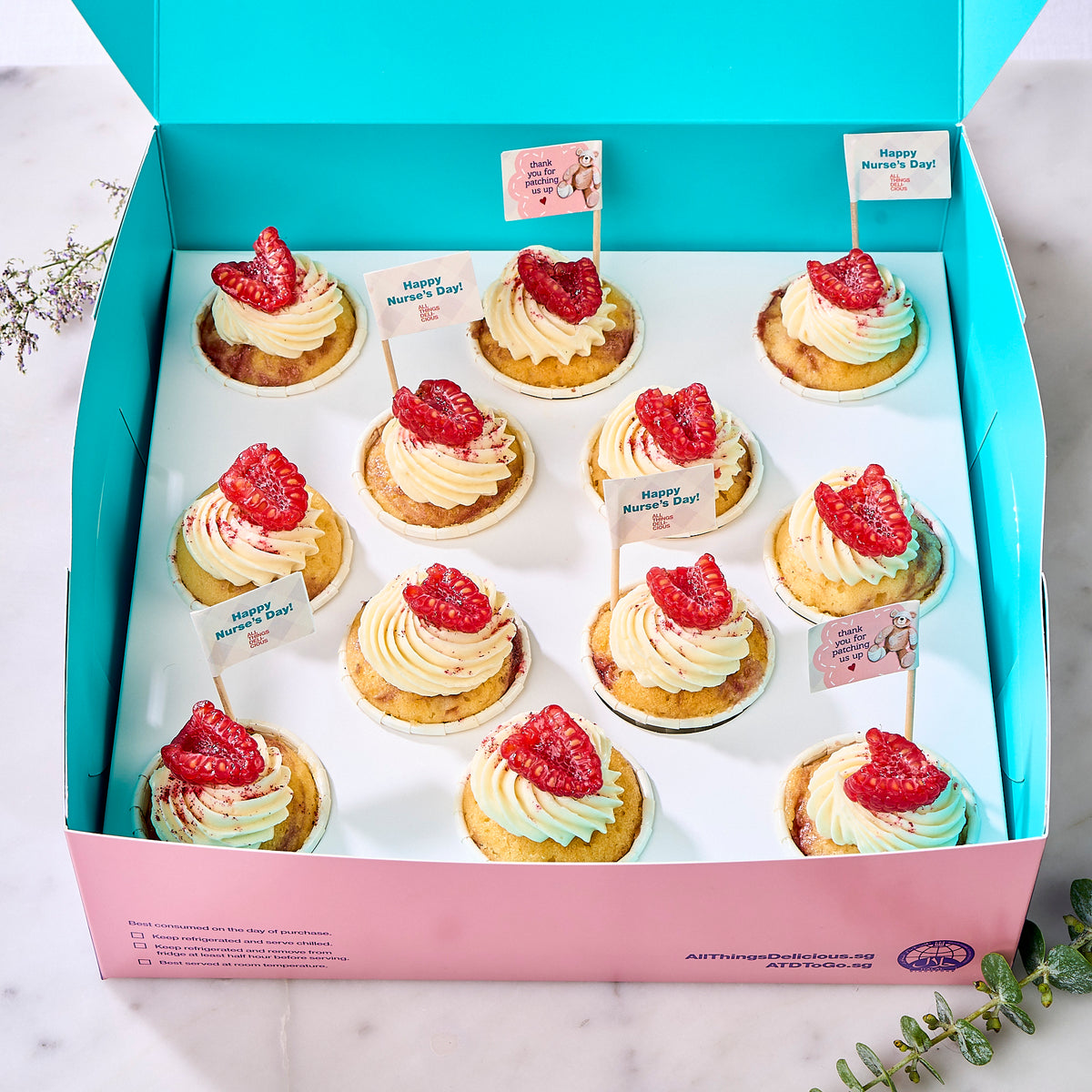 Nurses' Day: Mini Cupcakes (Box of 12)
