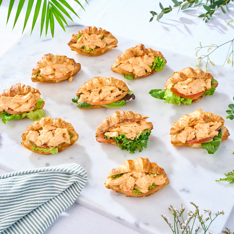 10 delicious petite croissant sandwiches