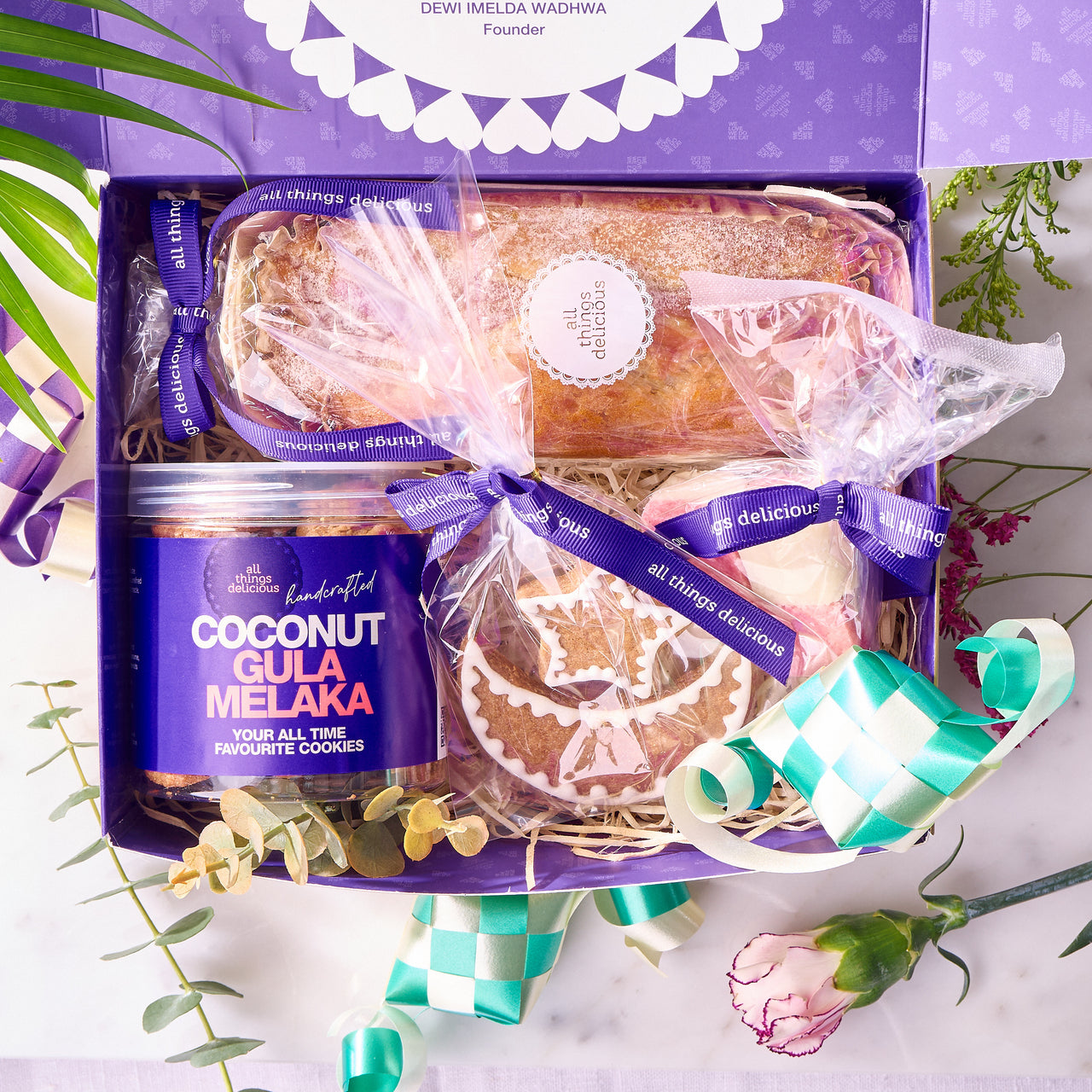 Eid Mubarak Gift Box with Coconut Candy