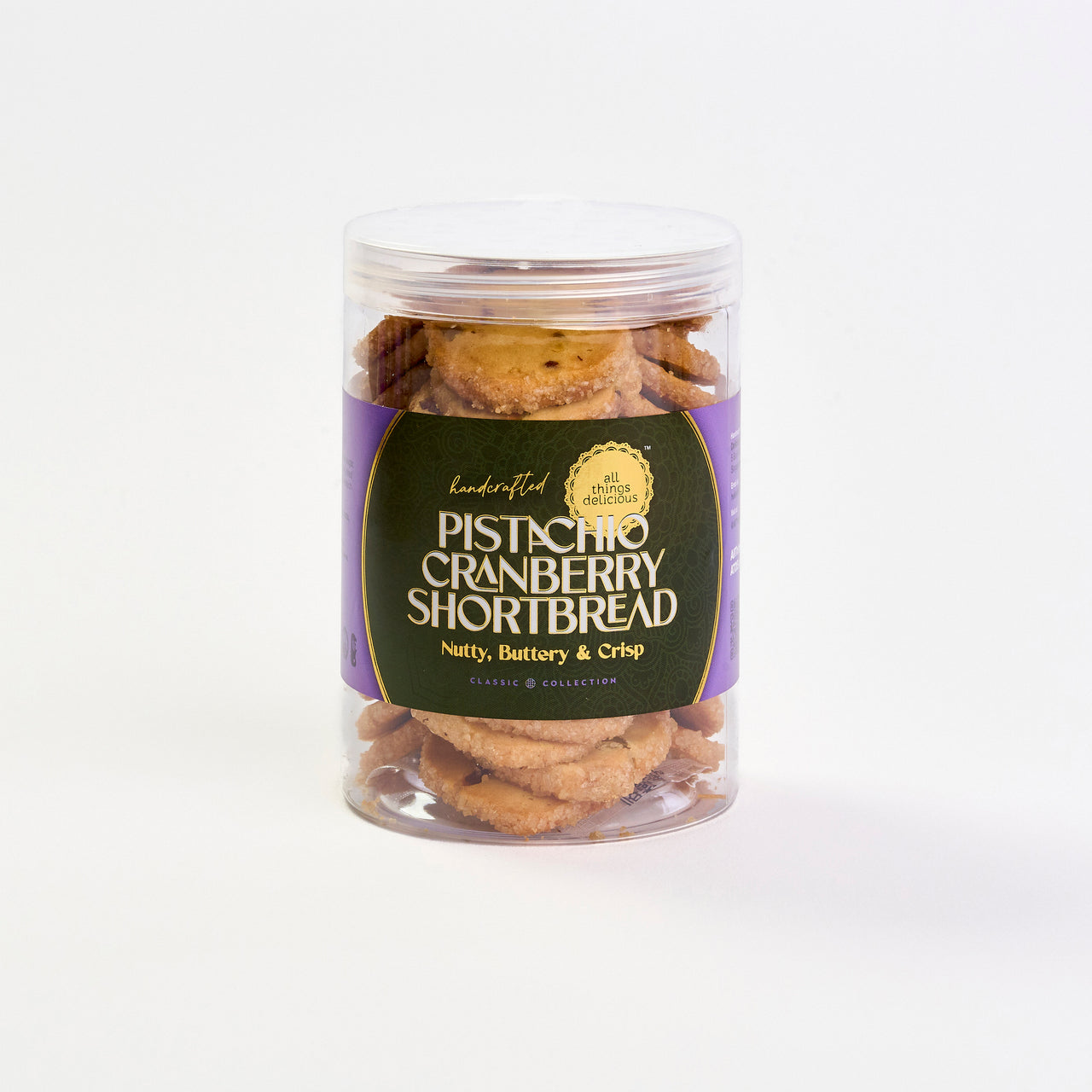 Pistachio Cranberry Shortbread