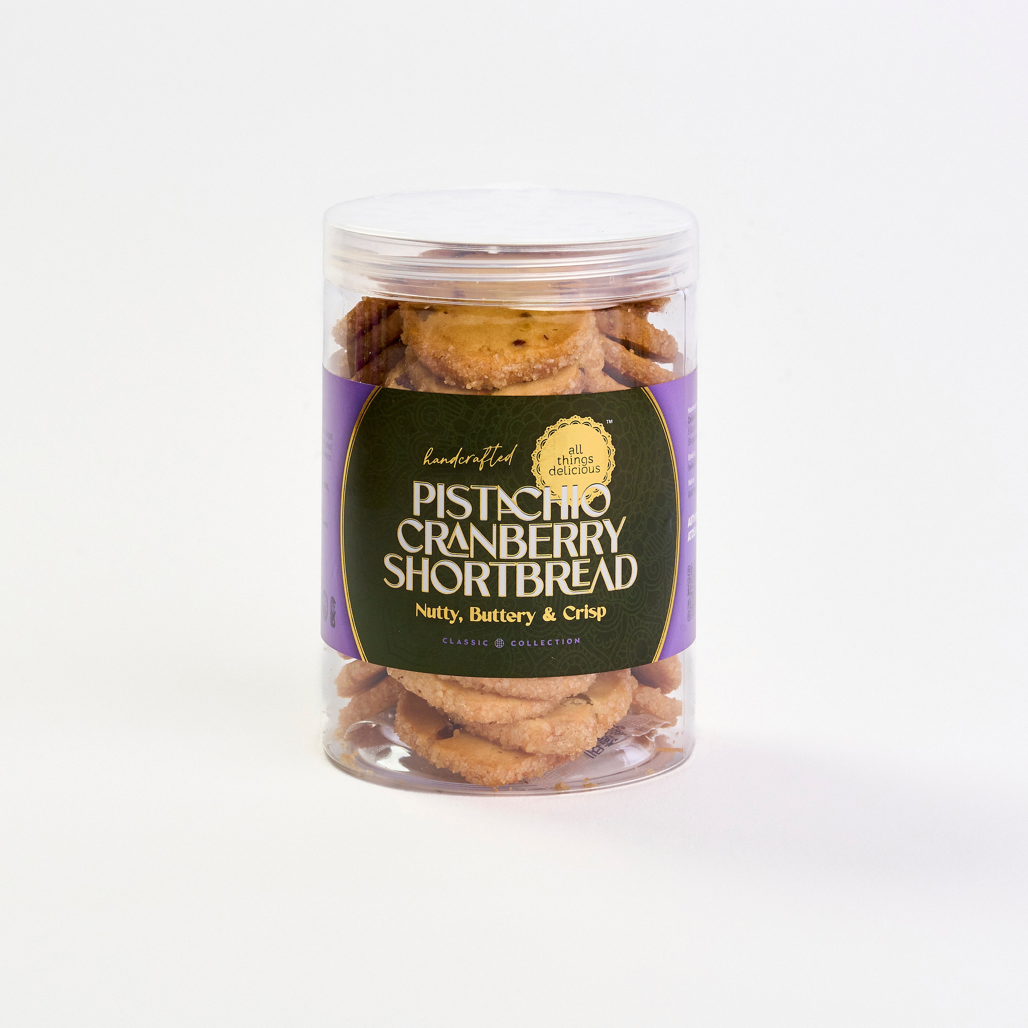 Pistachio Cranberry Shortbread