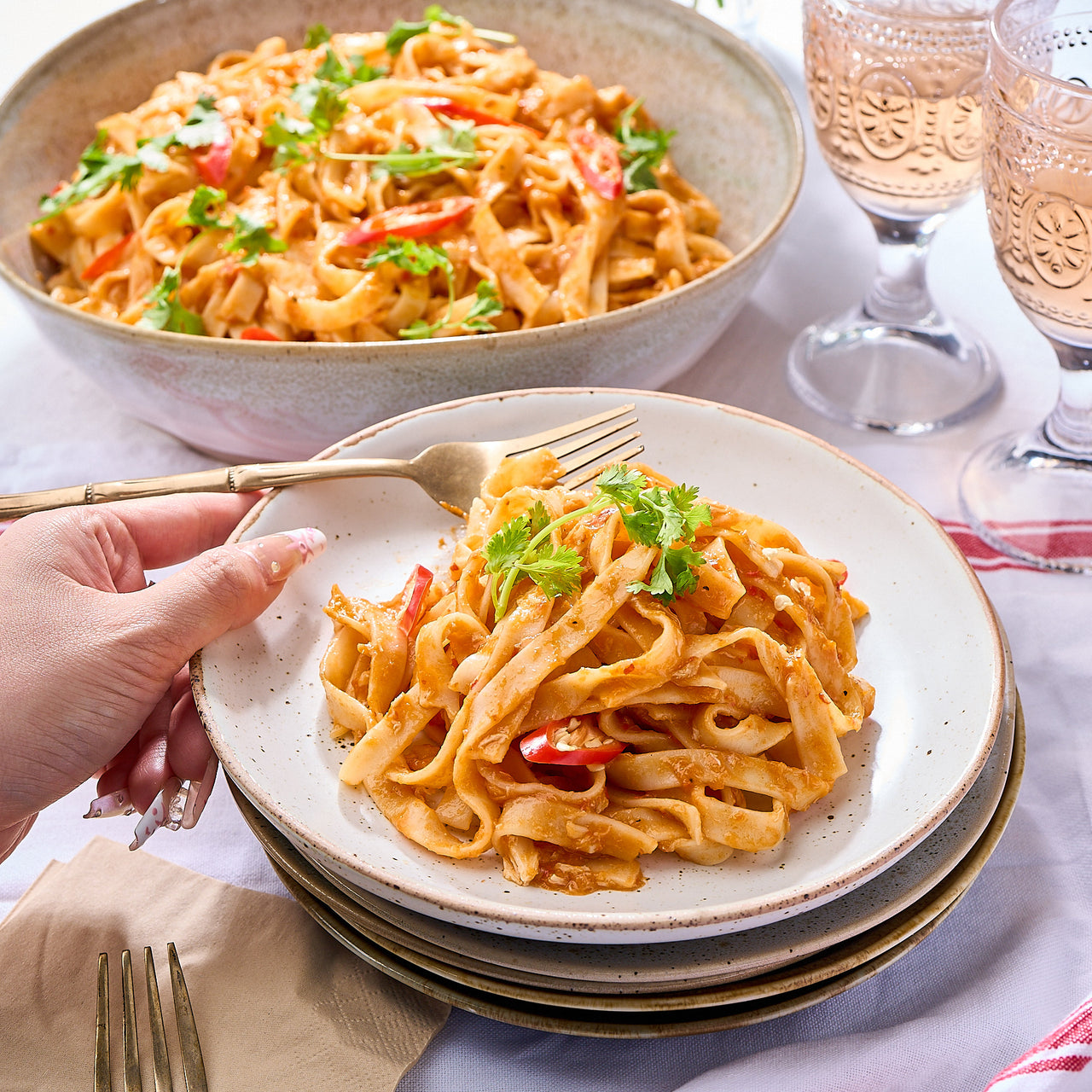 Singapore Chilli Crab Pasta Tray
