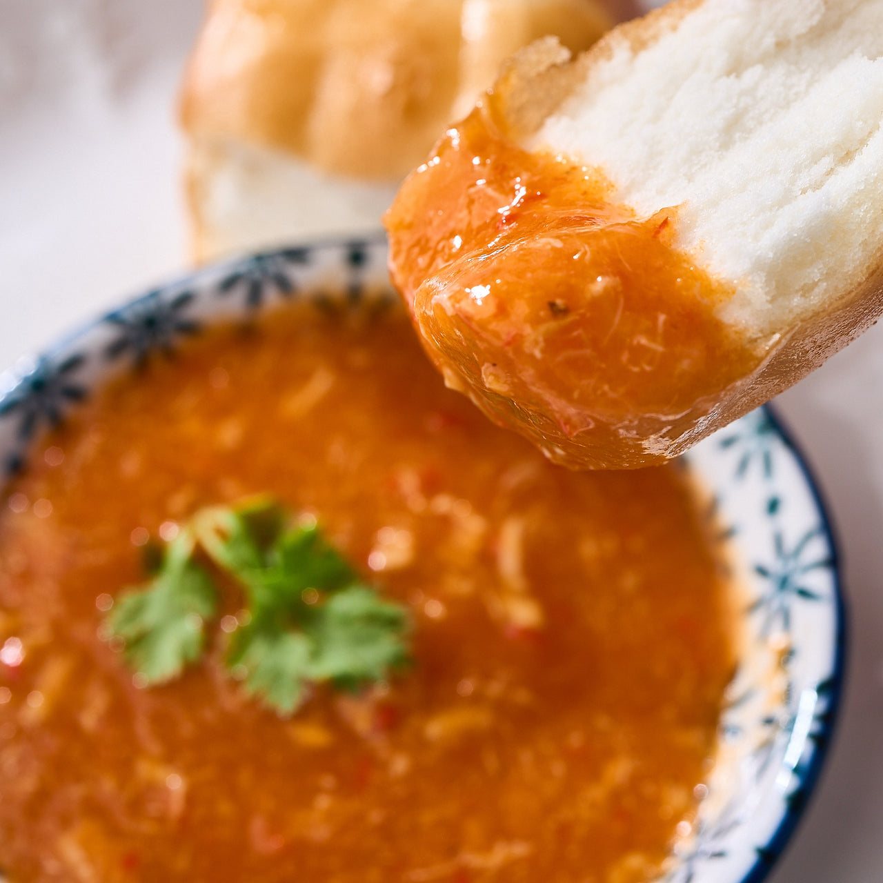 Singapore Chilli crab dip with Mantou