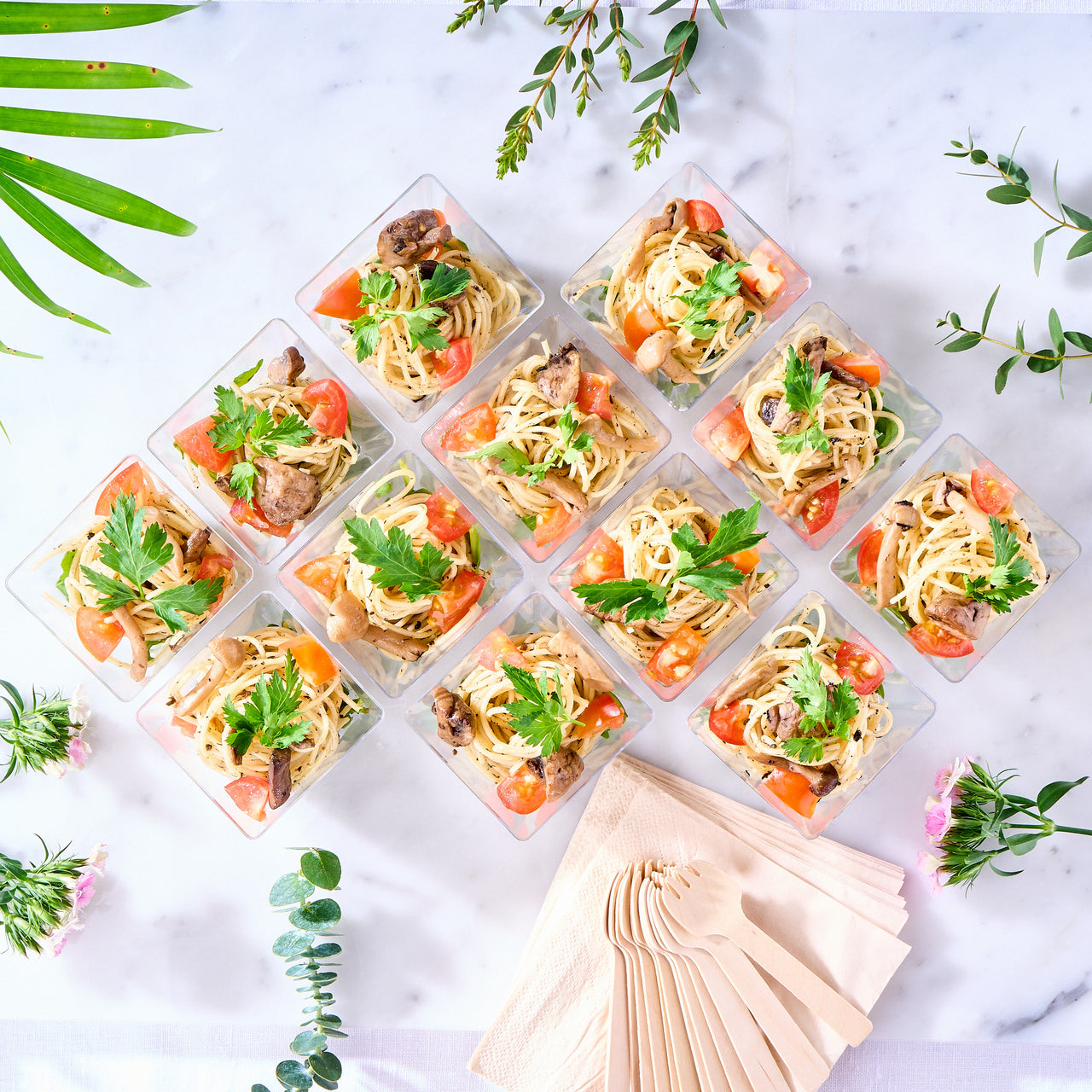 12 Cold Truffle Angel Hair Pasta - In Cups (Vegan)