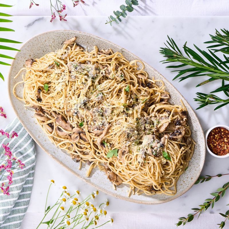 Aglio Olio Mushroom Pasta