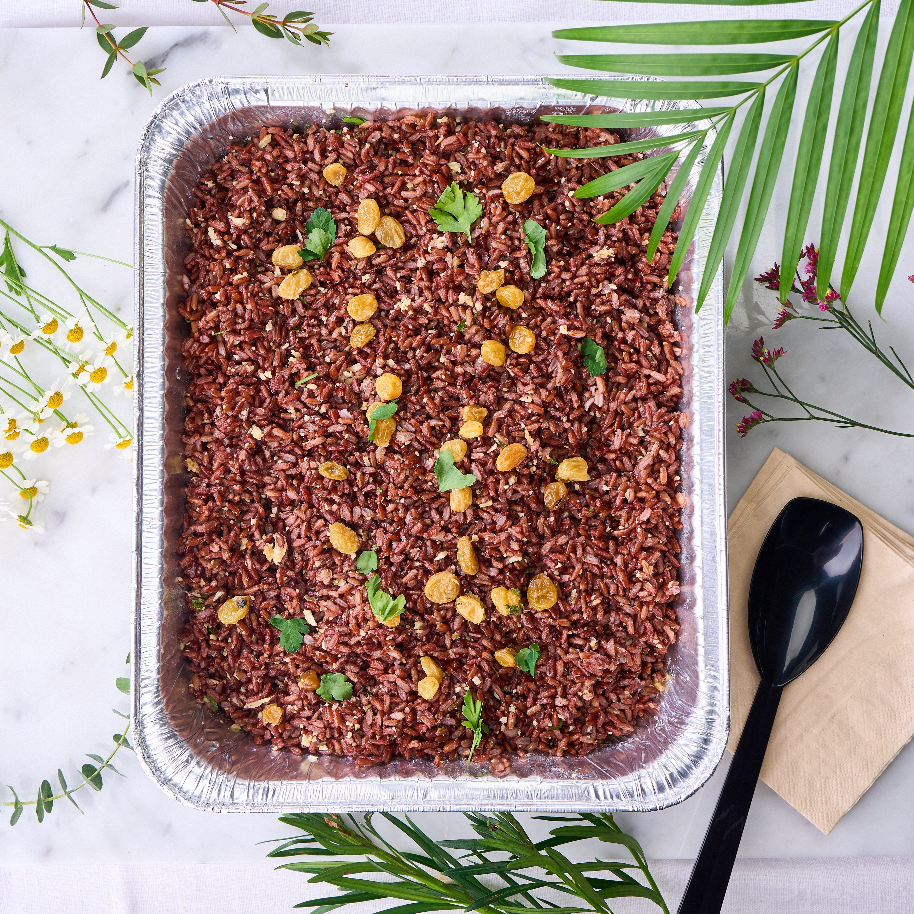 Brown Rice Pilaf Tray (GF)  🌿