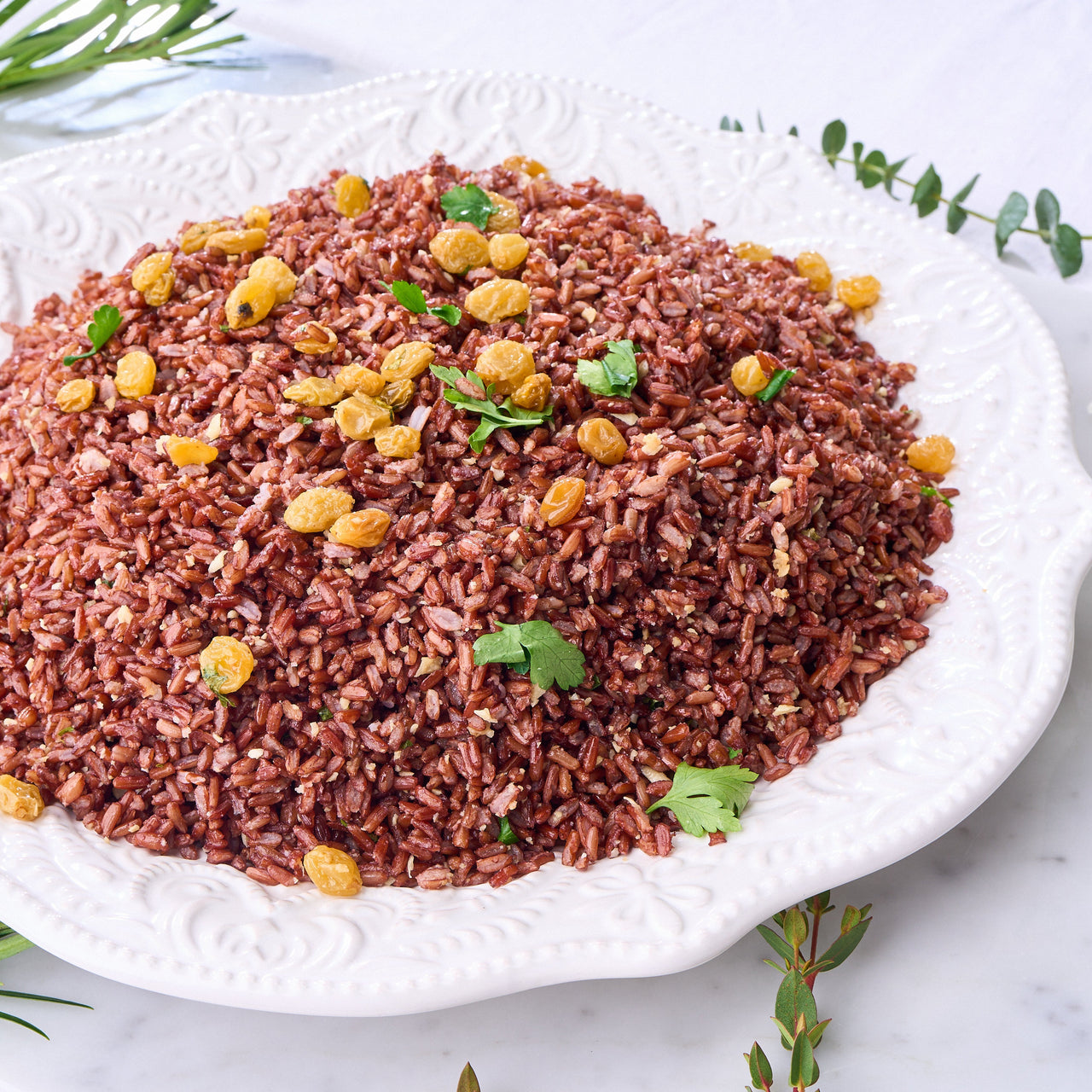 Brown Rice Pilaf Tray (GF) (V)