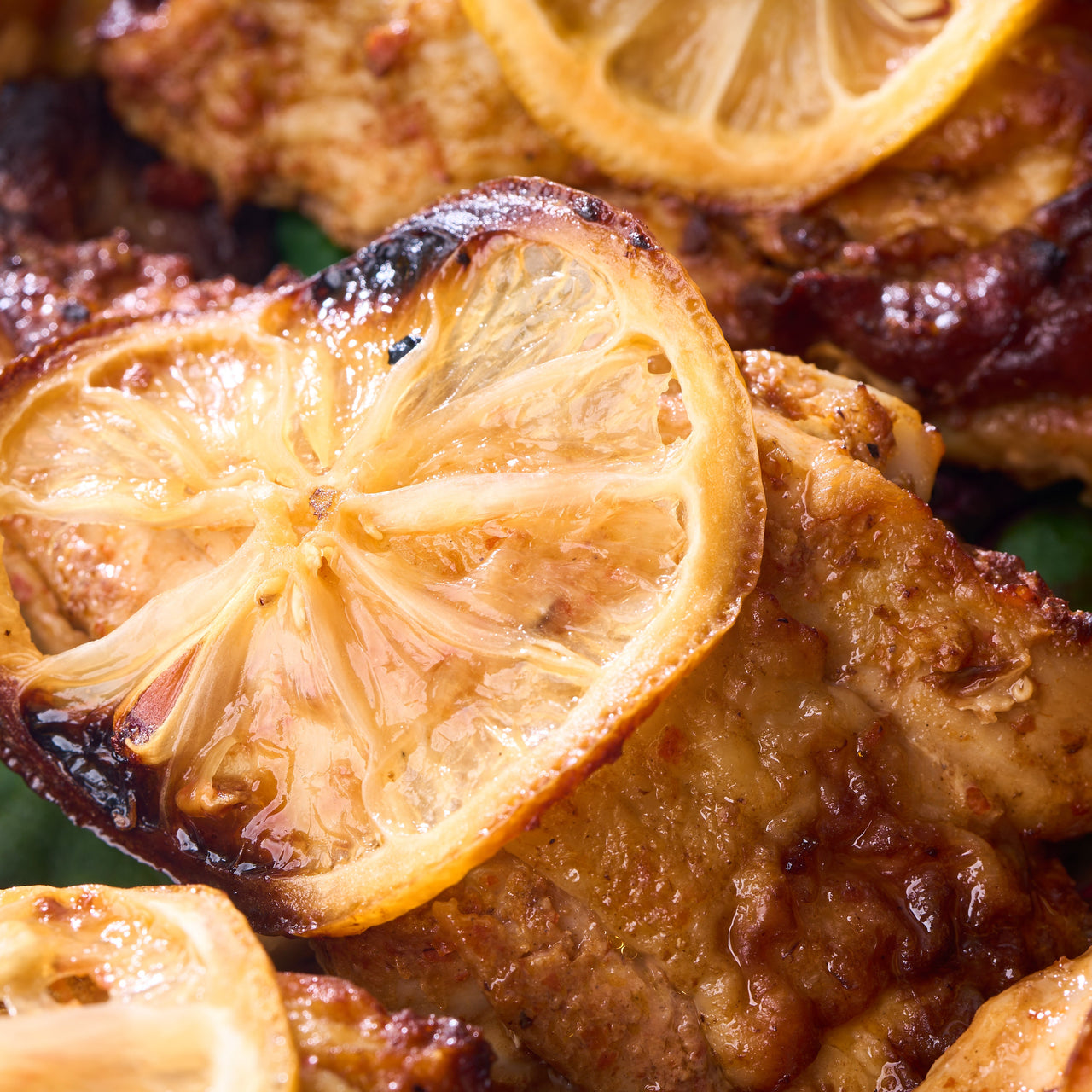 Harissa-Roasted Chicken Leg with Lemons