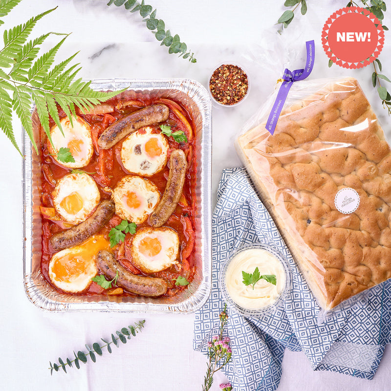 ATD Shakshouka Tray with Focaccia 