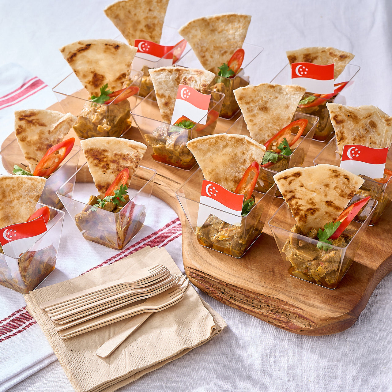 Wild Mushroom Rendang with Prata  |  Box of 12 (Vegan)  🌿