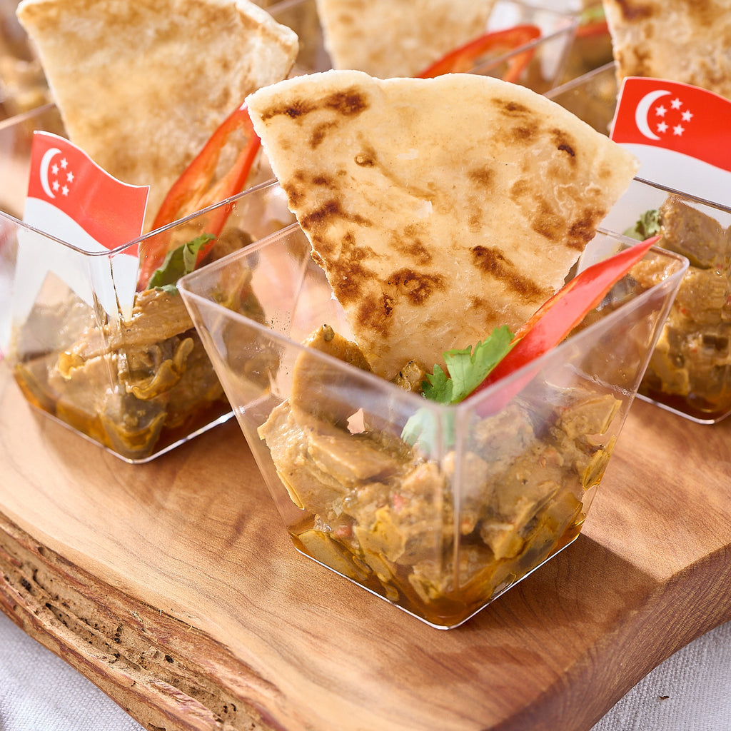 Wild Mushroom Rendang with Prata  |  Box of 12 (Vegan)  🌿