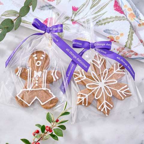 Gingerbread Snowflake Cookies