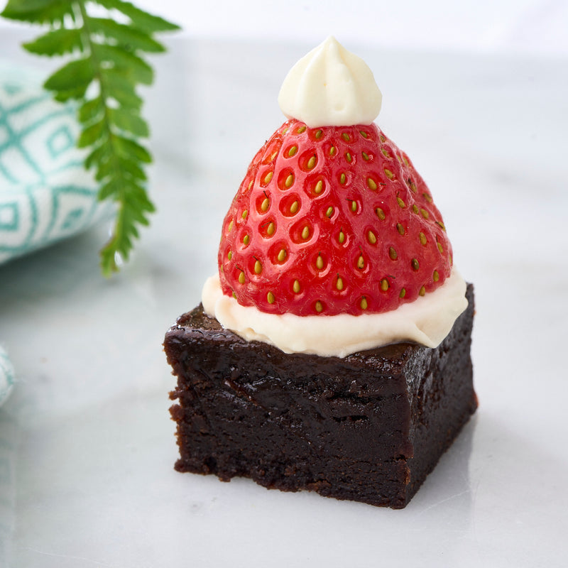 Mini Santa's Hat Brownies (Box of 12)