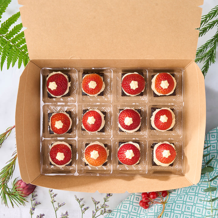 Box of 12 Mini Santa’s Hat Brownies