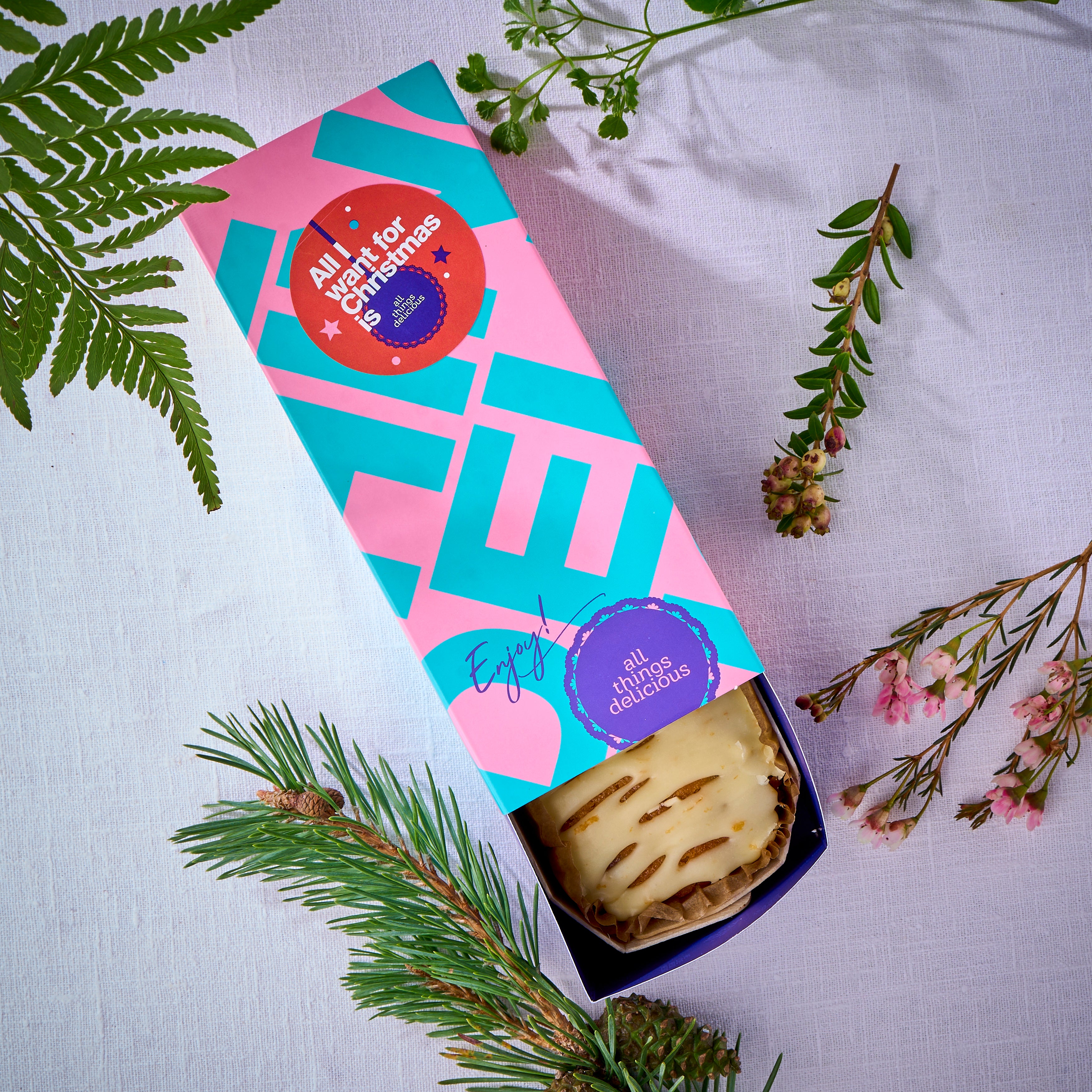 Christmas Fruit Cake Slide Box