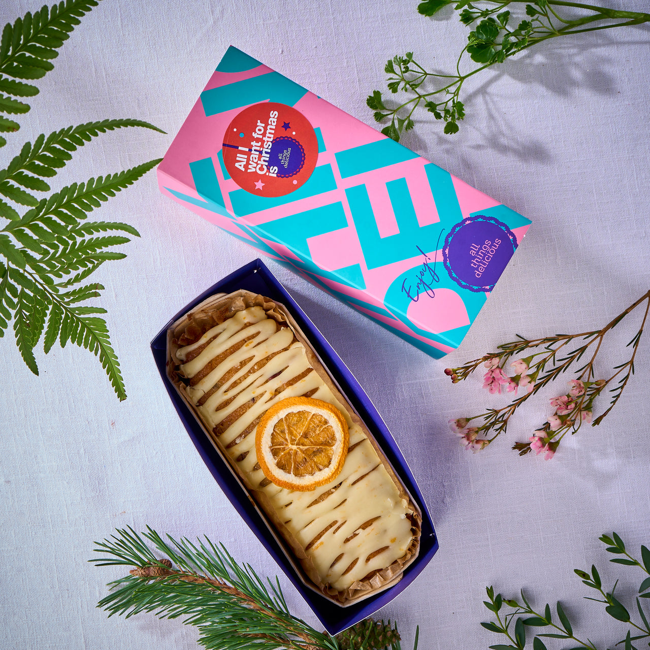 Christmas Fruit Cake Slide Box