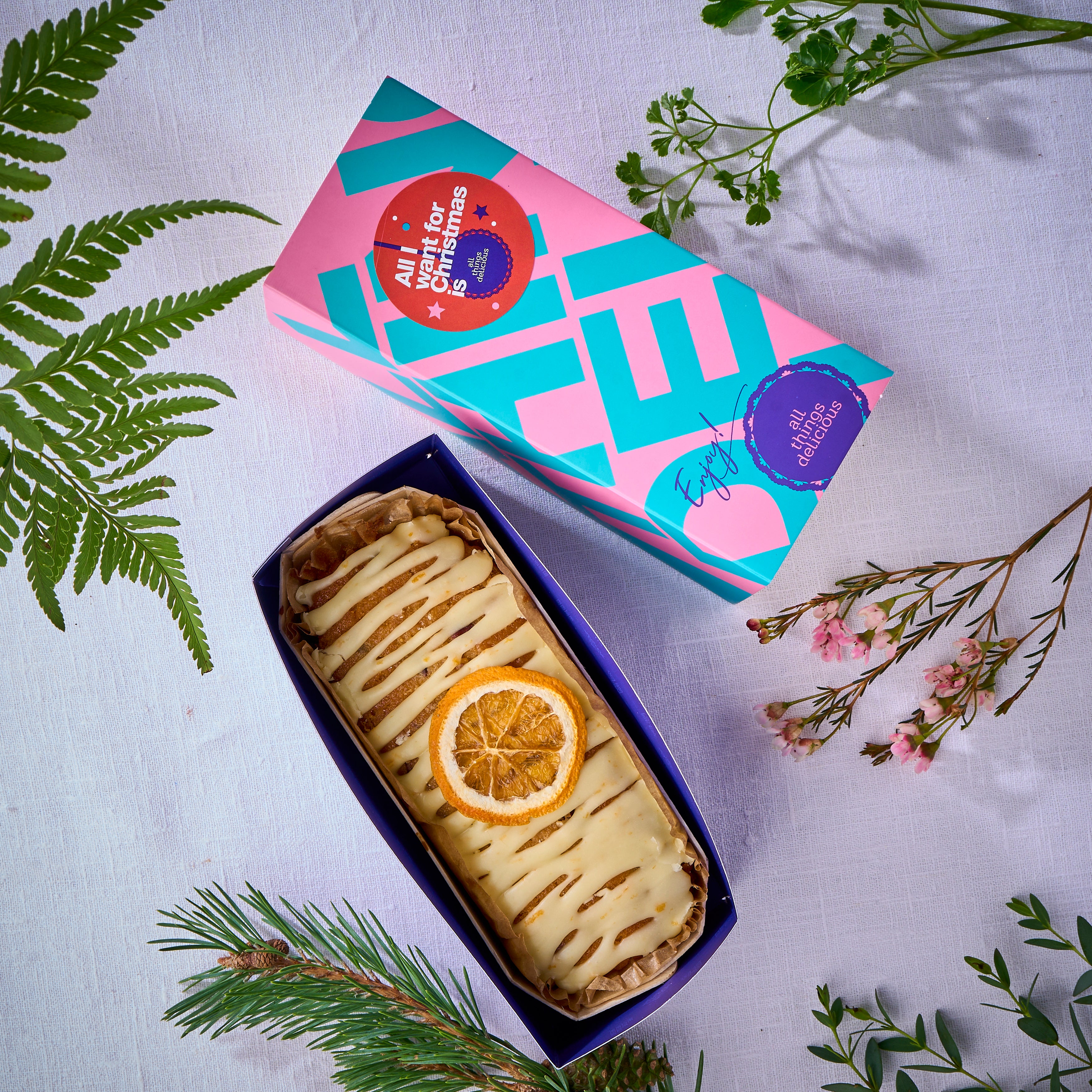 Christmas Fruit Cake Slide Box