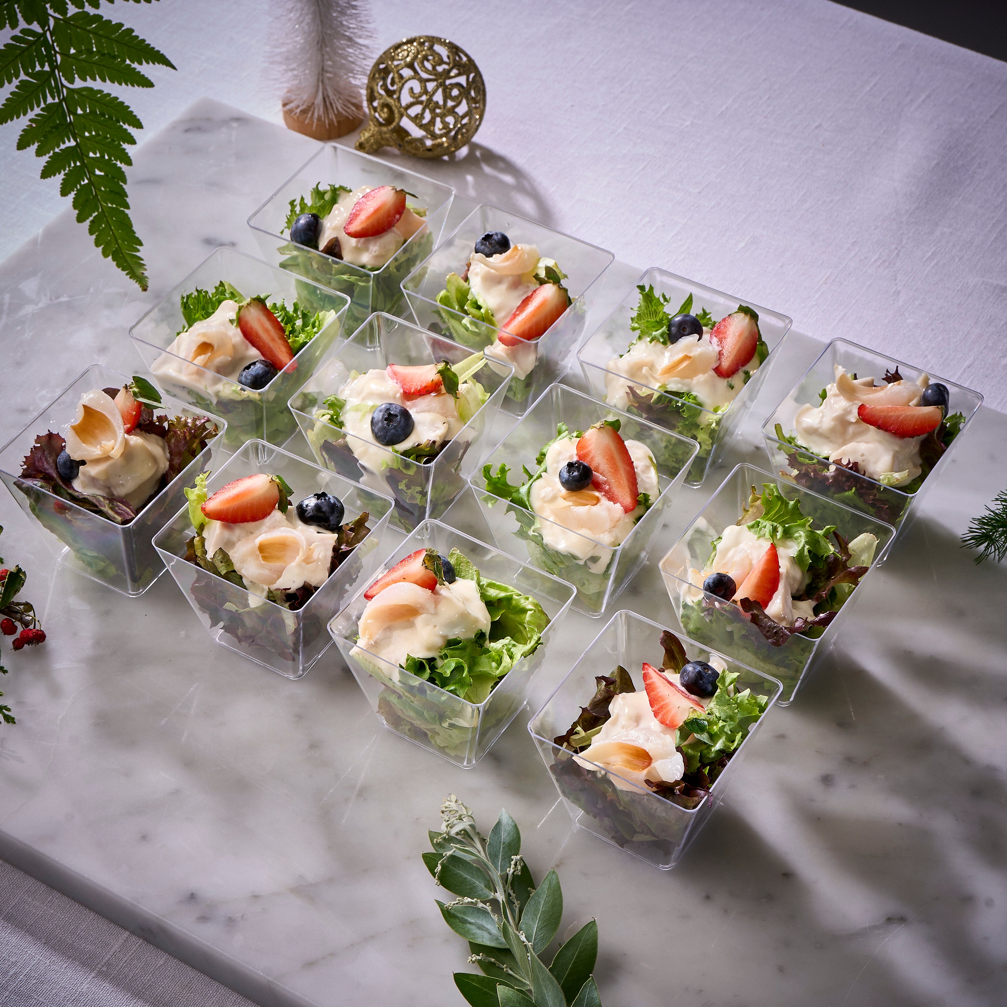 Lychee Turkey Cocktail Salad Cups (Box of 12)
