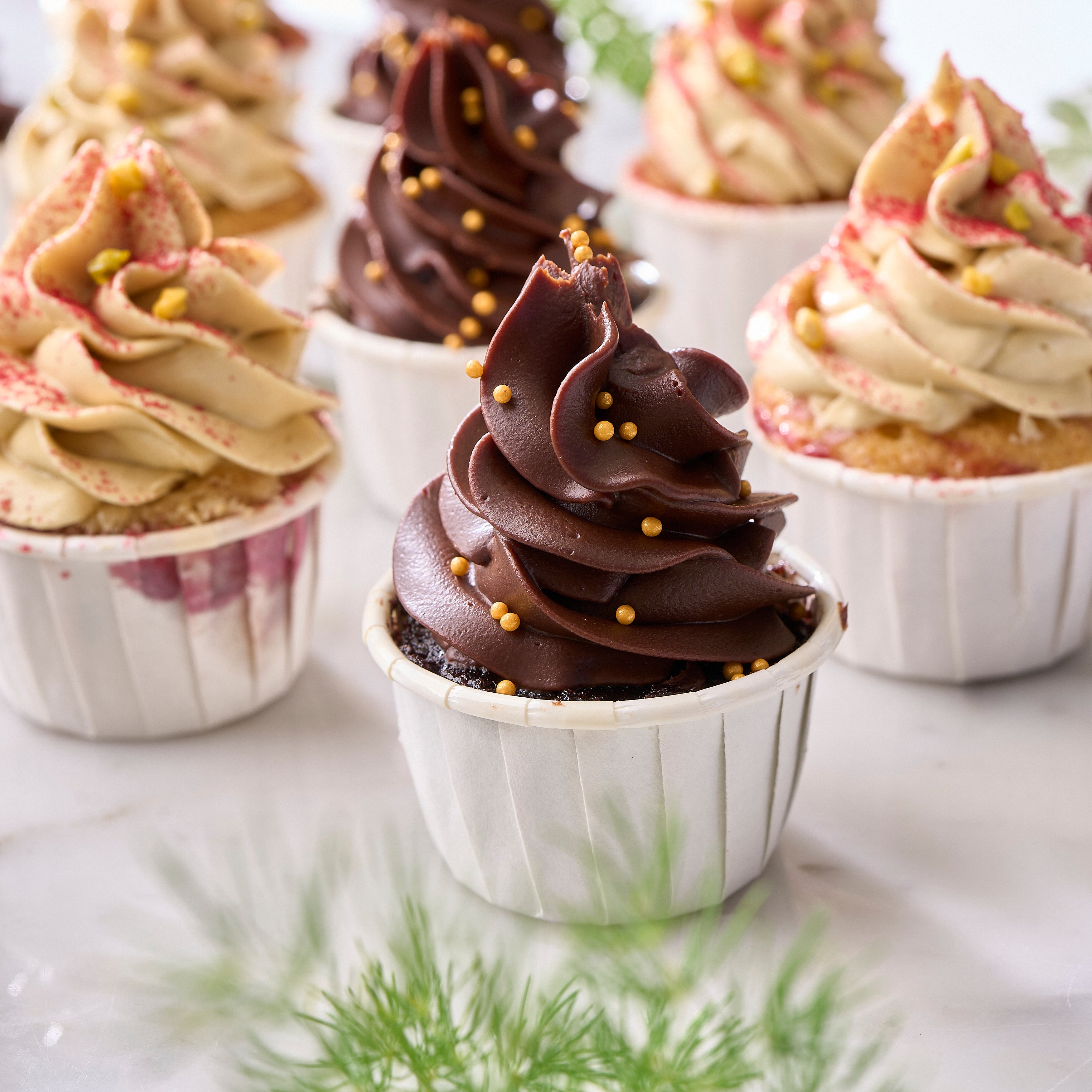 Mini Xmas Tree Cupcake (Box of 12)
