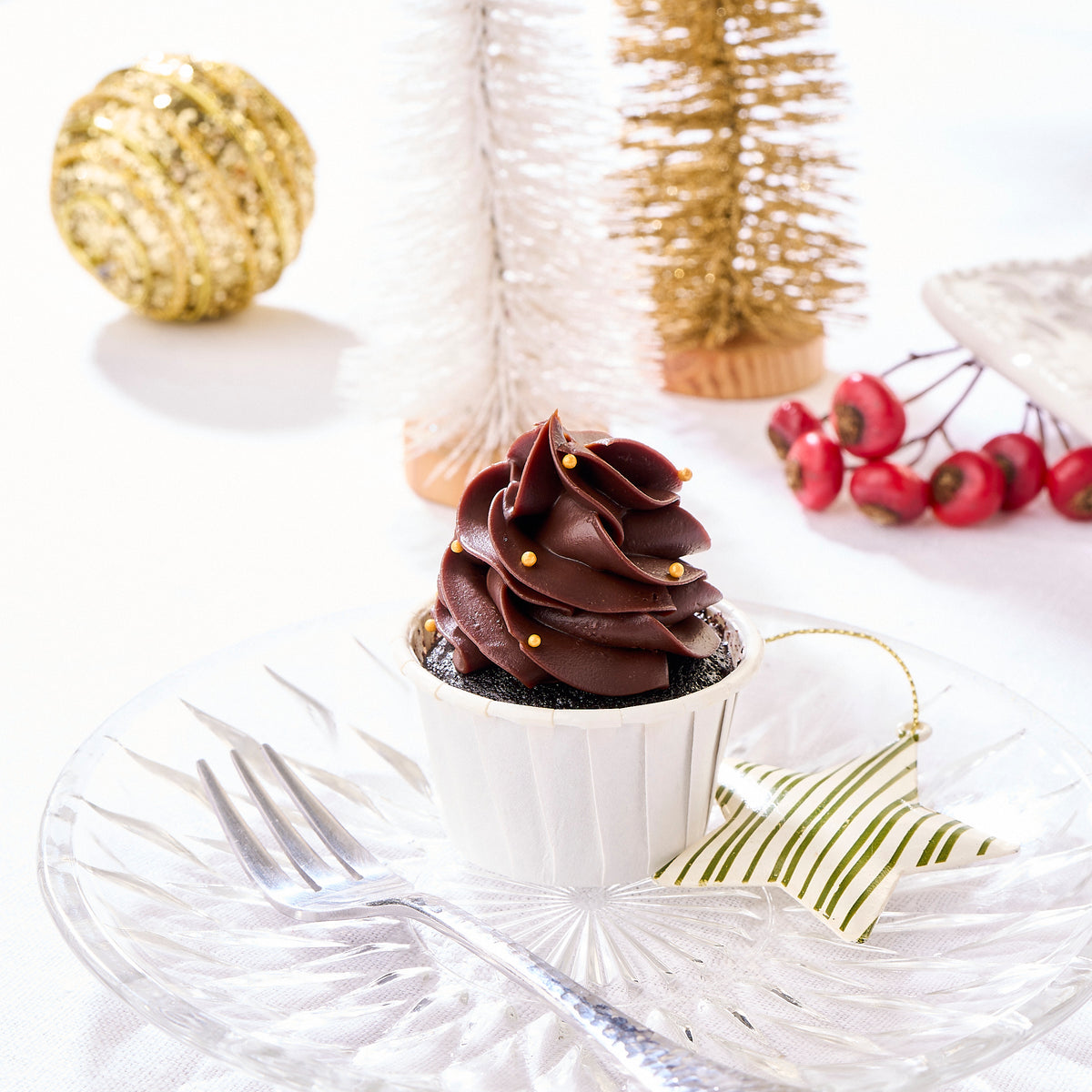 Mini Xmas Tree Cupcake (Box of 12)