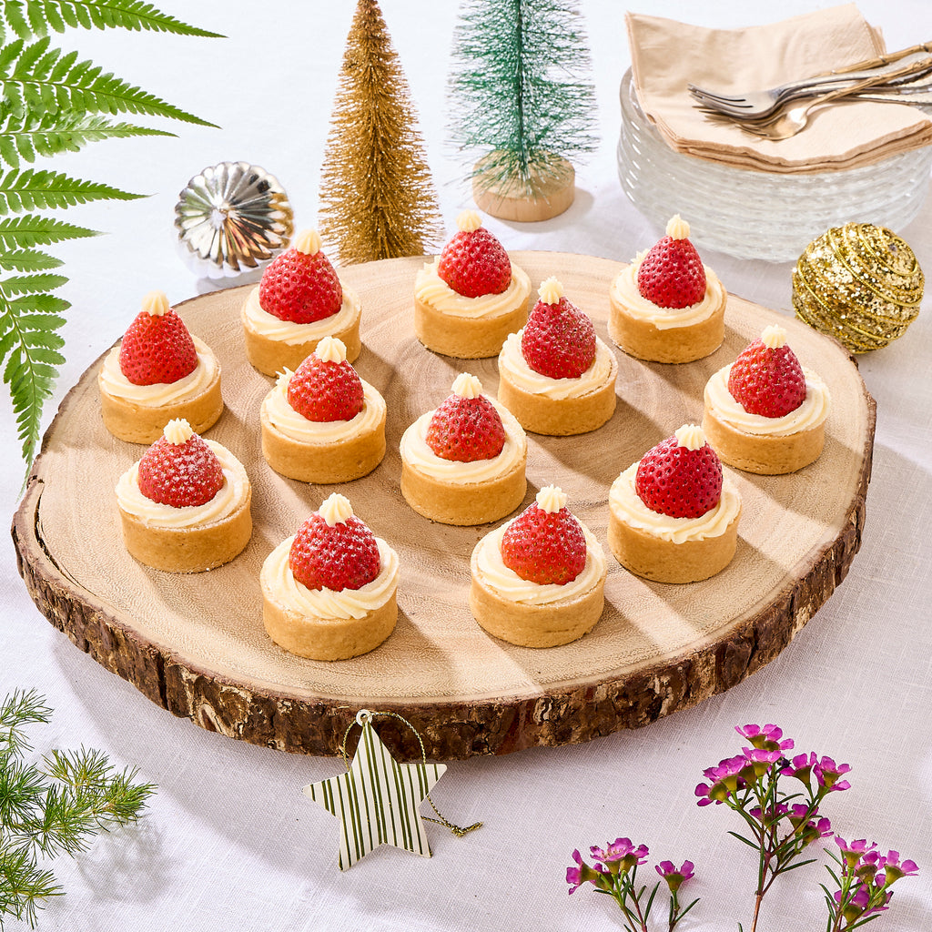 Mini Santa Hat Fruit Tart (Box of 12)