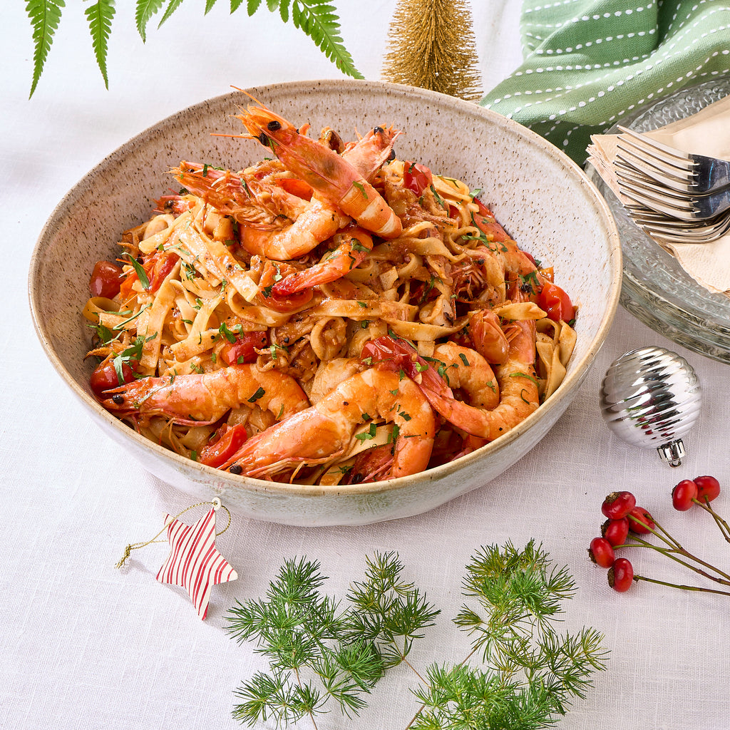 Seafood Tomato Pasta Tray