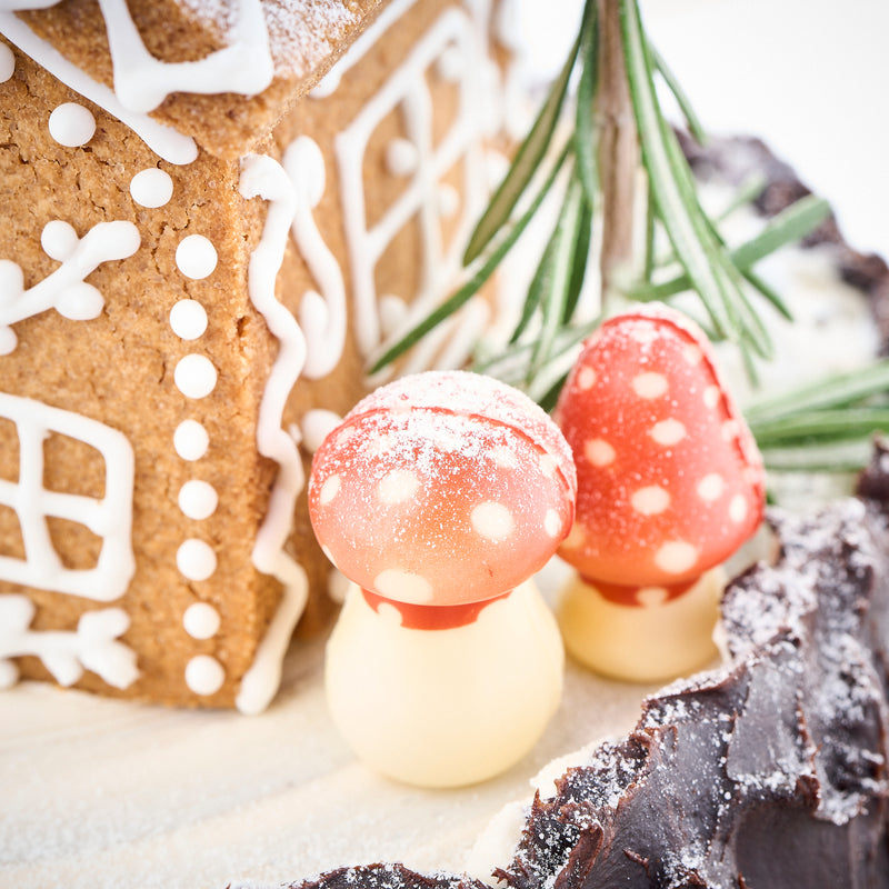 Gingerbread House Chocolate Pistachio Cake