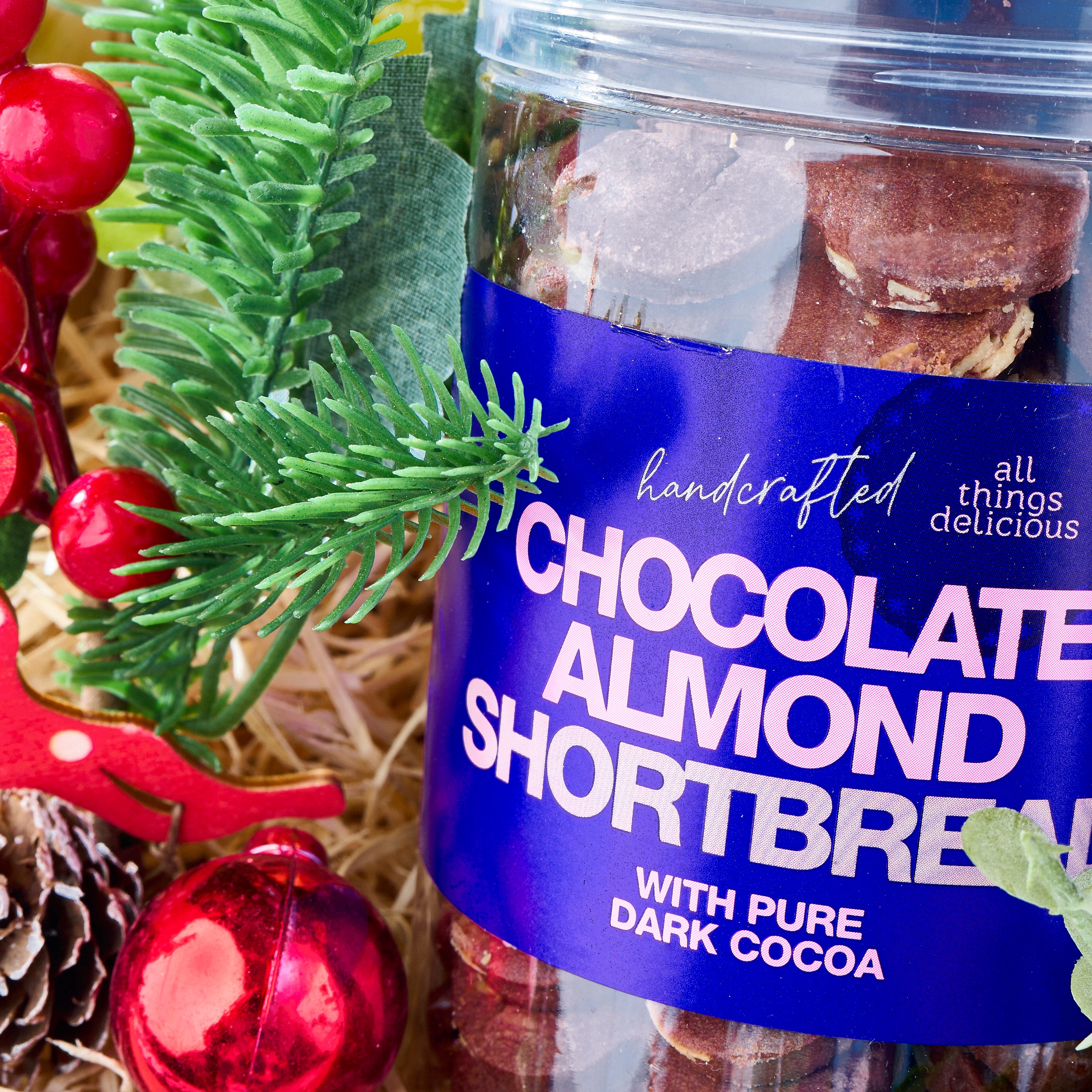 Meidum Jar of Chocolate Almond Shortbread