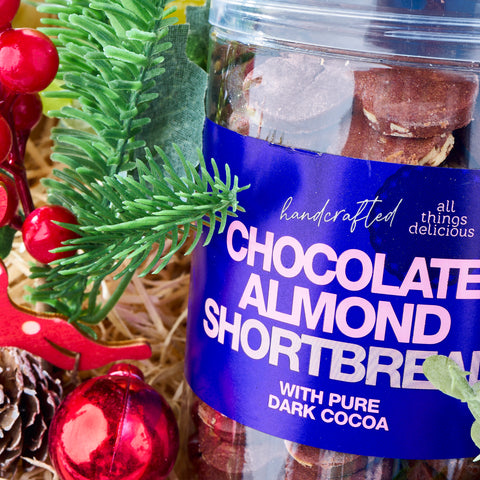 Meidum Jar of Chocolate Almond Shortbread